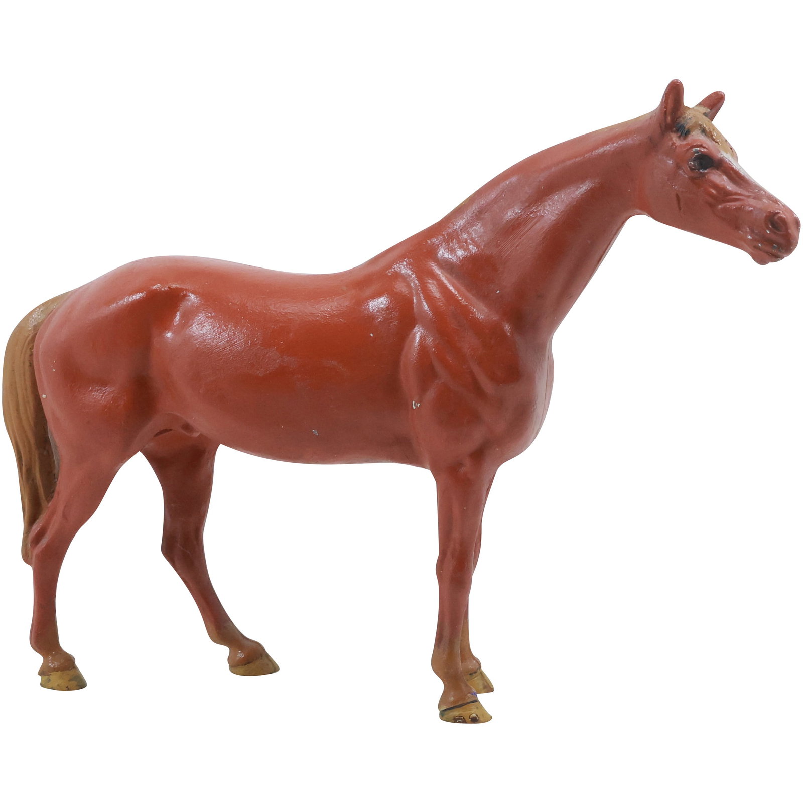 Antique Hubley Cast Iron Horse Doorstop in good paint finish 7.5 in. height x 10.75 in. length (1 of 20)