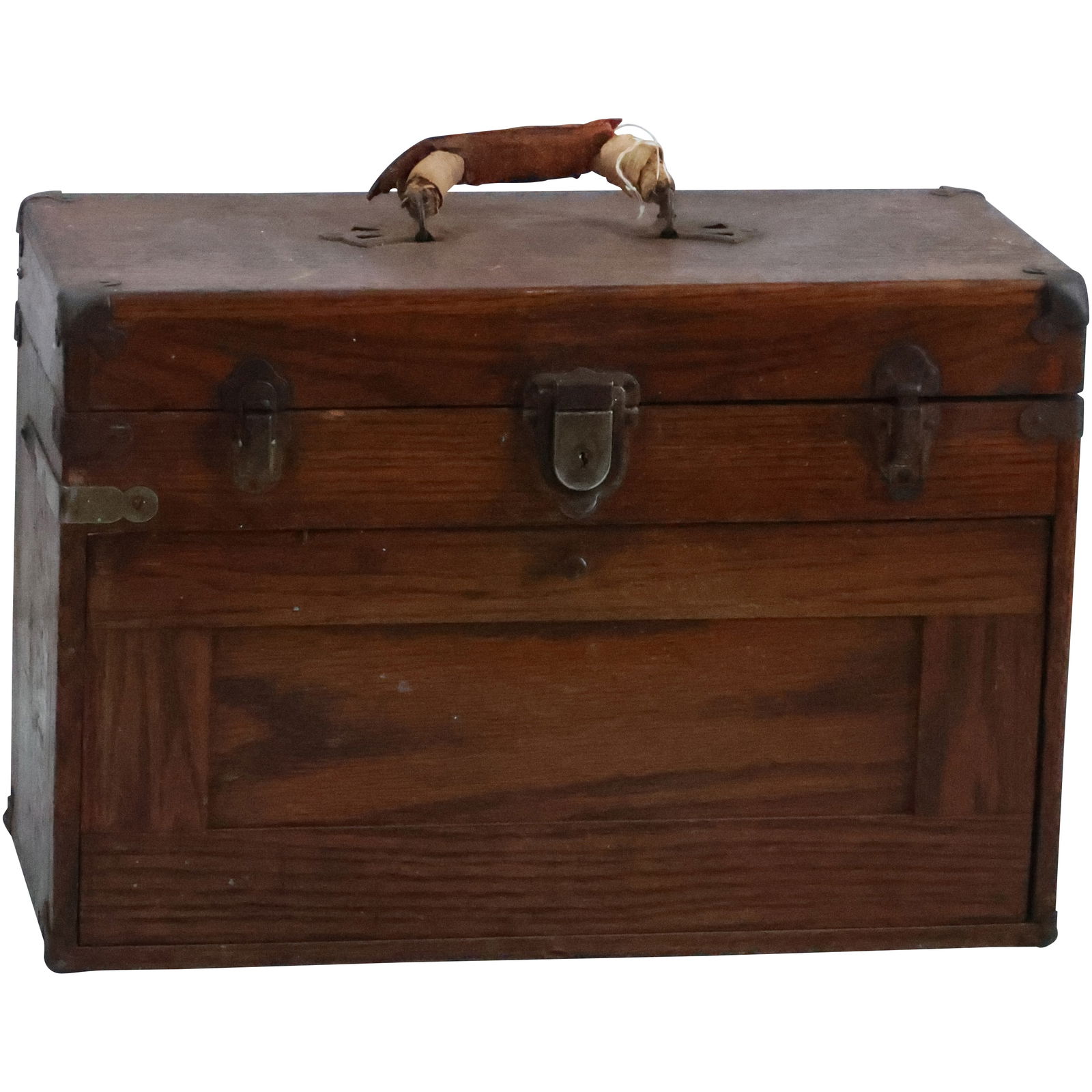 Antique Oak Case Mechanic's Tool Chest Loaded with Architect Tools - See Pictures (1 of 20)