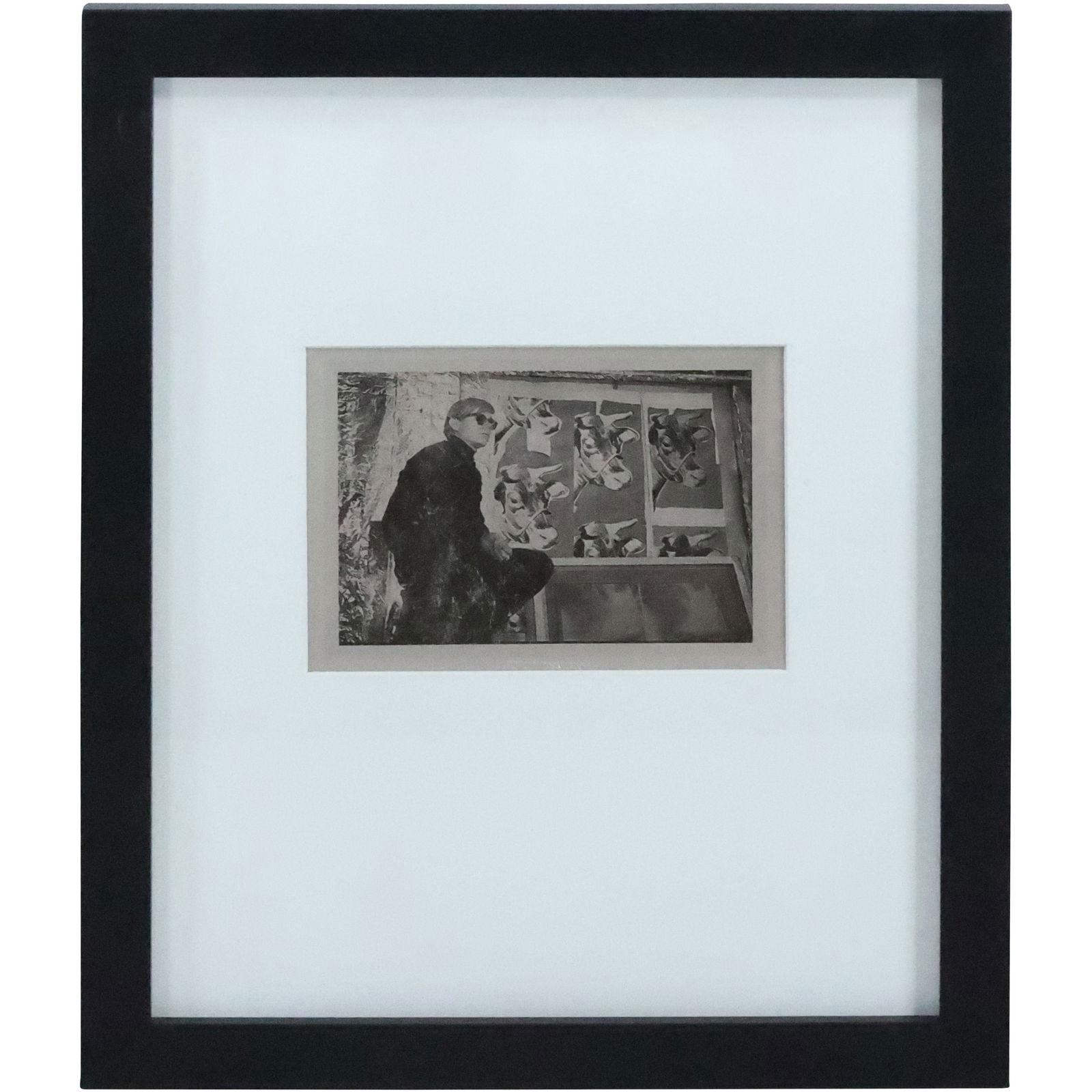 ANDY WARHOL Signed Framed Polaroid Photograph with The Visual Art Stamp on Verso (1 of 17)