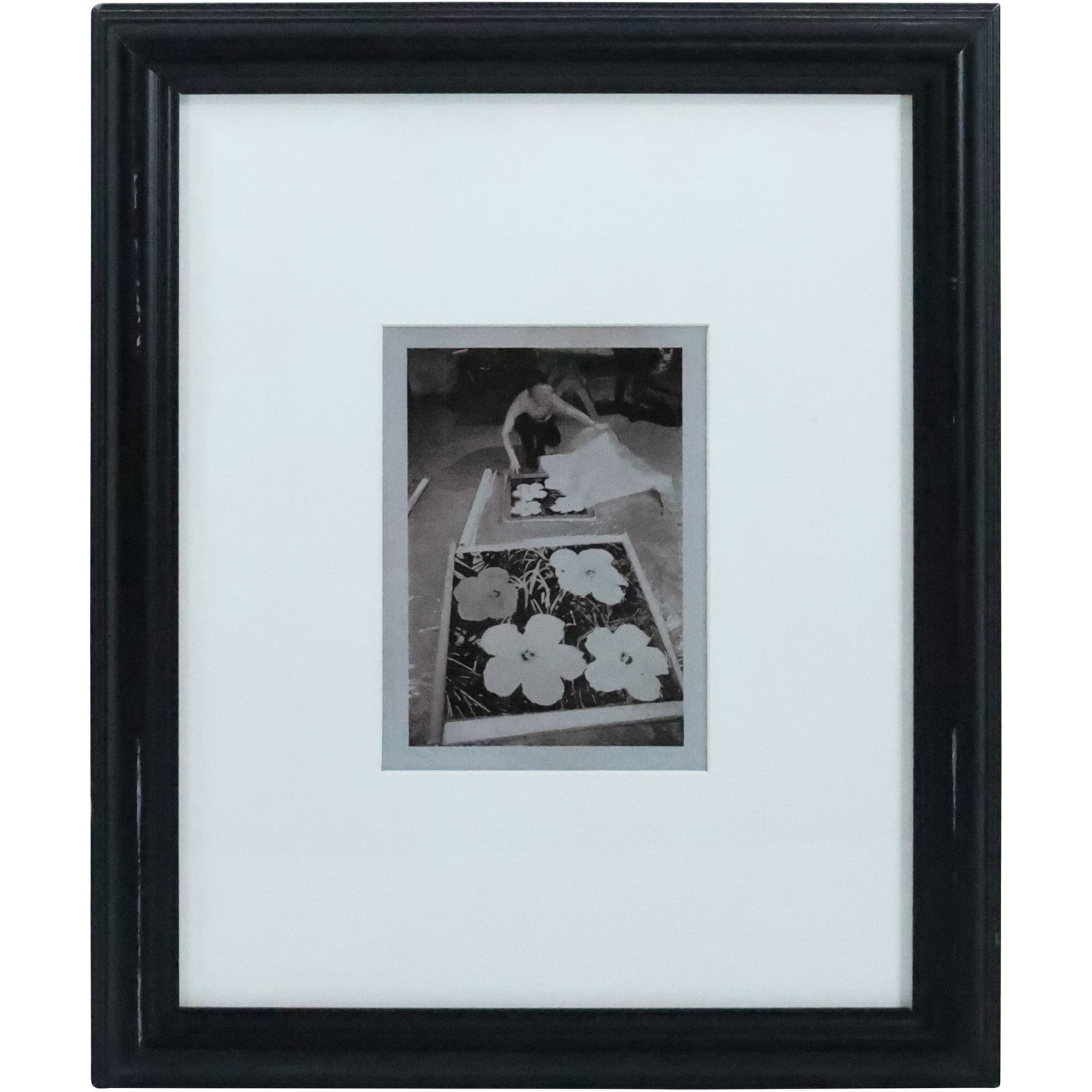 ANDY WARHOL Signed Framed Polaroid Photograph with The Visual Art Stamp on Verso (1 of 16)
