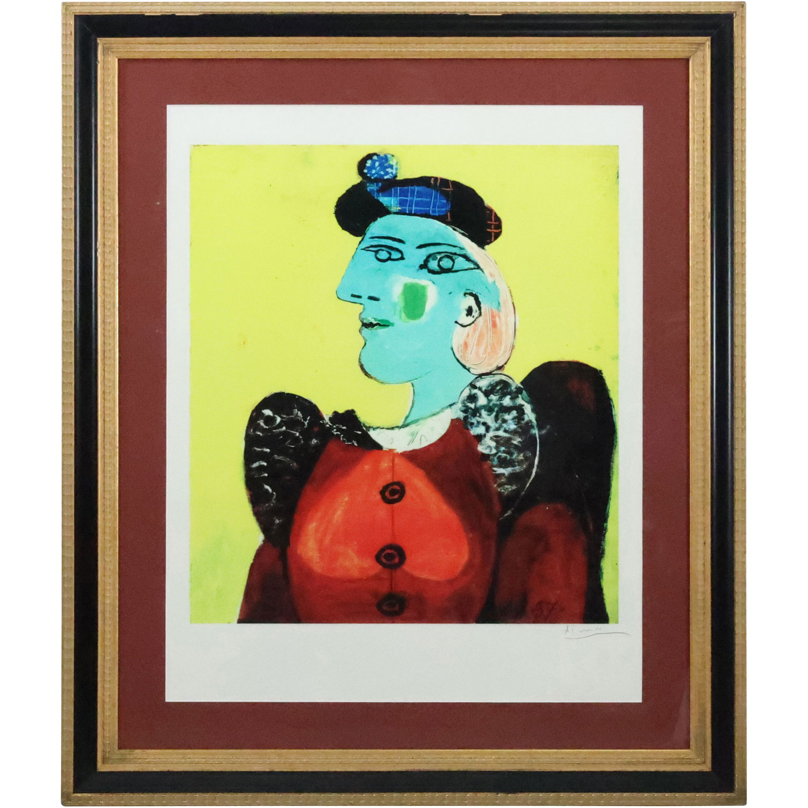 Pablo Picasso, Abstract Portrait of a Woman, Pencil Signed, Framed (1 of 20)