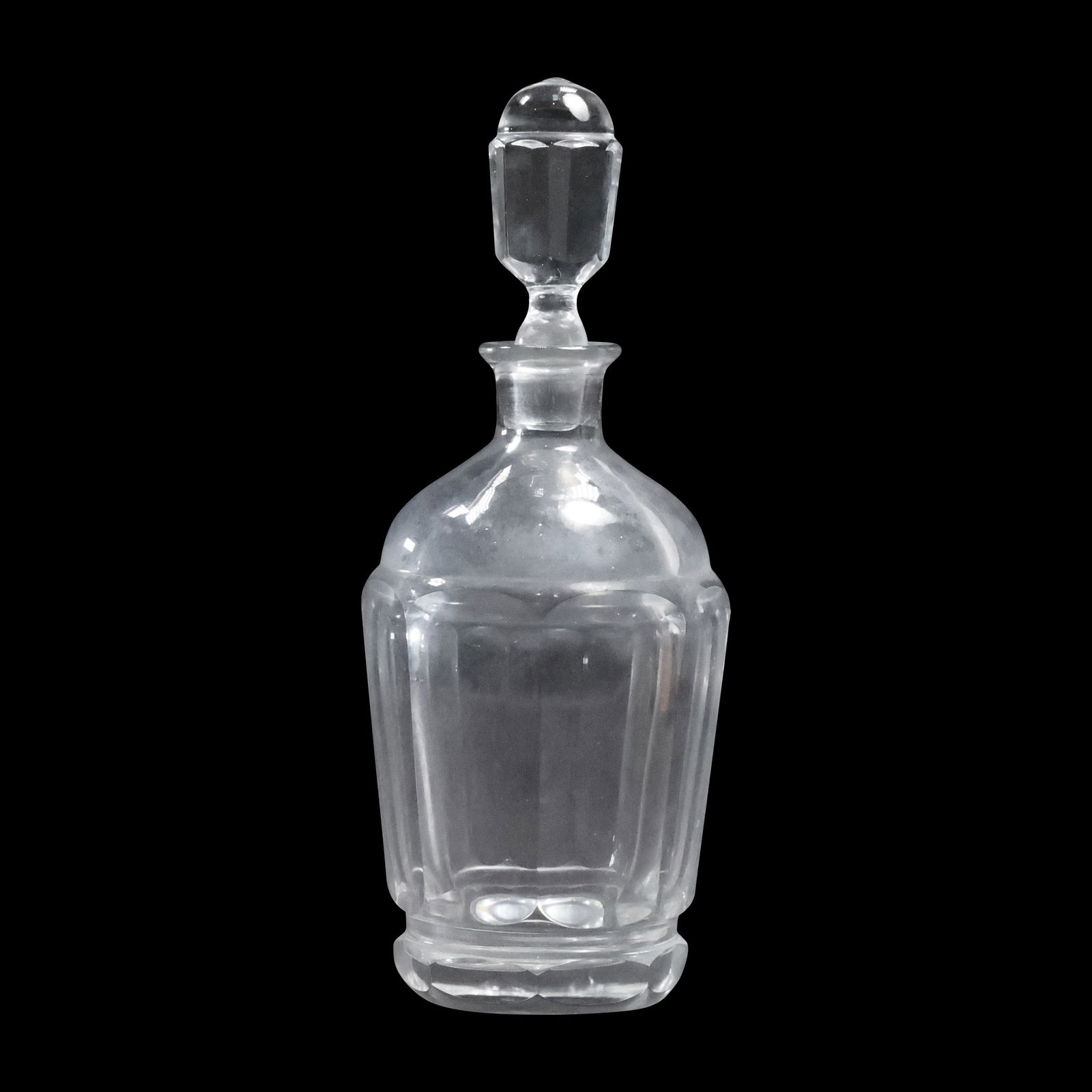 Orrefors, Elegant Crystal Glass Liquor Decanter with Stopper, Signed on Base,  9.5 in. x 4 in. (1 of 20)