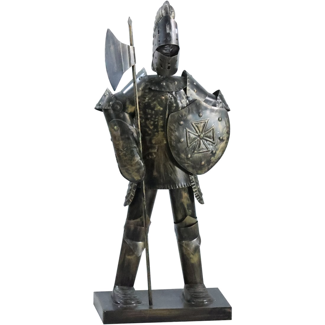 Decorative Metal Tin Knight in Armor Stature Sculpture 28.5 inches height (1 of 20)