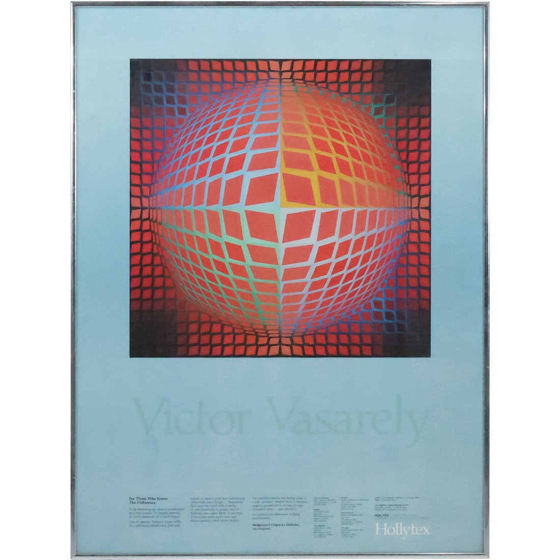 Framed Poster: VICTOR VASARELY - Op-Art - Hollytex (1 of 20)