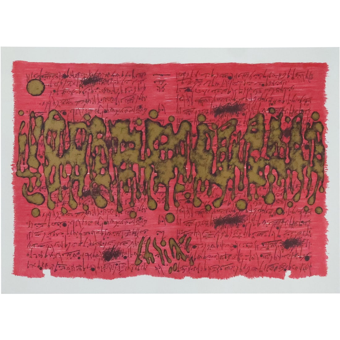 Original MOSHE CASTEL Color Lithograph "Roots" (1 of 20)