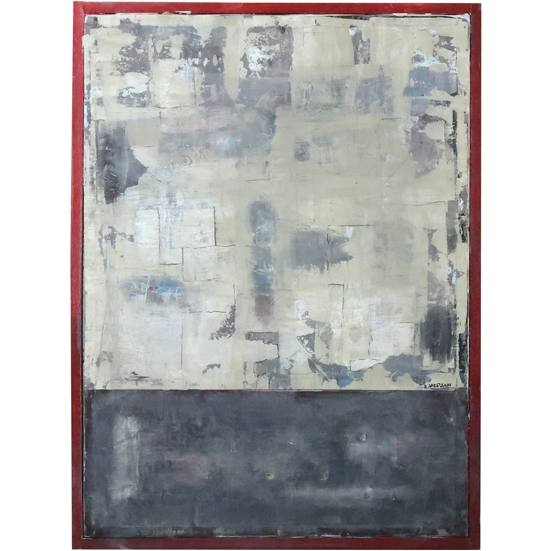 Dennis Sakelson, American, Oil on Canvas Painting ABSTRACT, Signed, Framed (1 of 20)