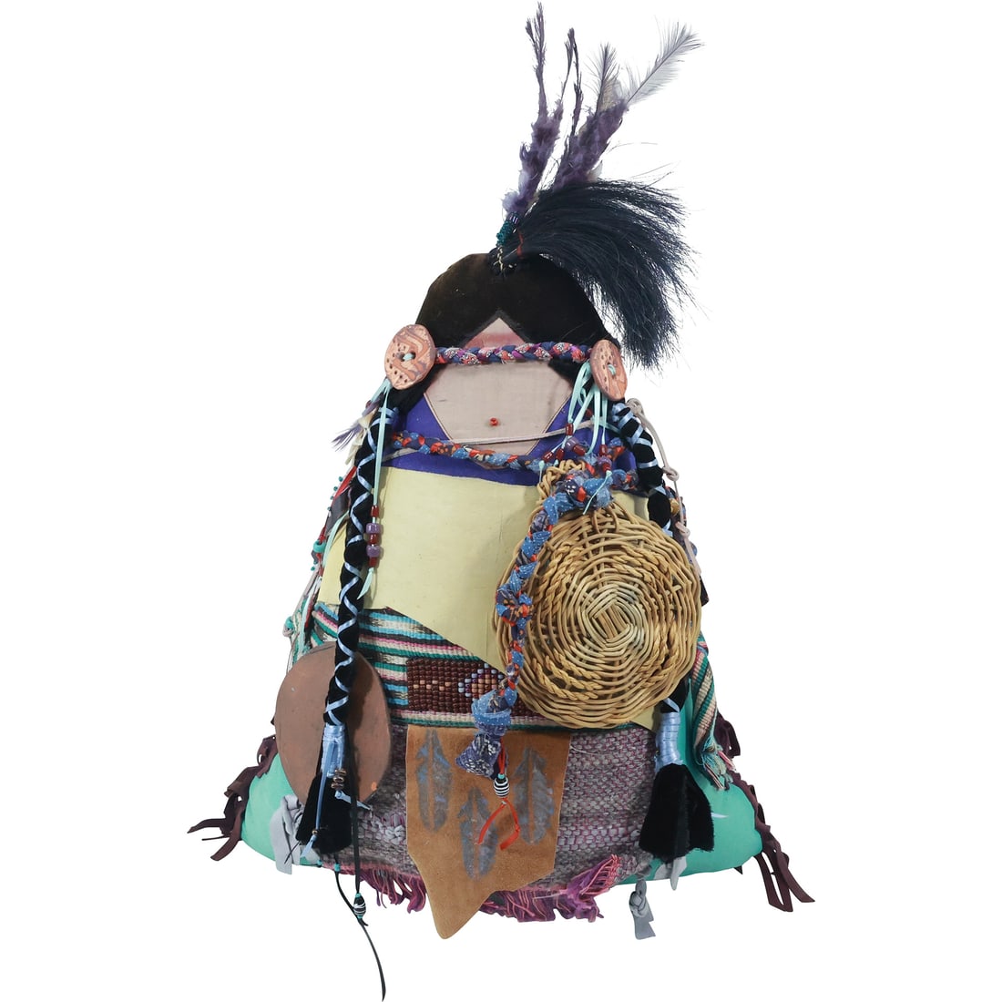 Native American Little Papoose Fabric Art Doll 22 inches height x 15 in. wide: Native American Little Papoose Fabric Art Doll 22 inches height x 15 in. wide. size: 22x15
