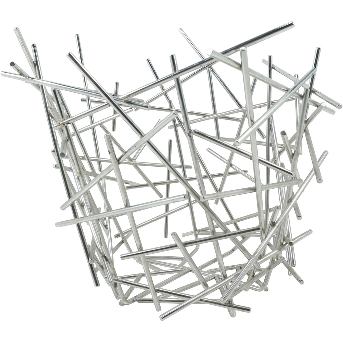 Alessi Blow Up Fruit Citrus Basket in Chrome Sculptured Rods 11.25 in. x 12.5 in. (1 of 19)
