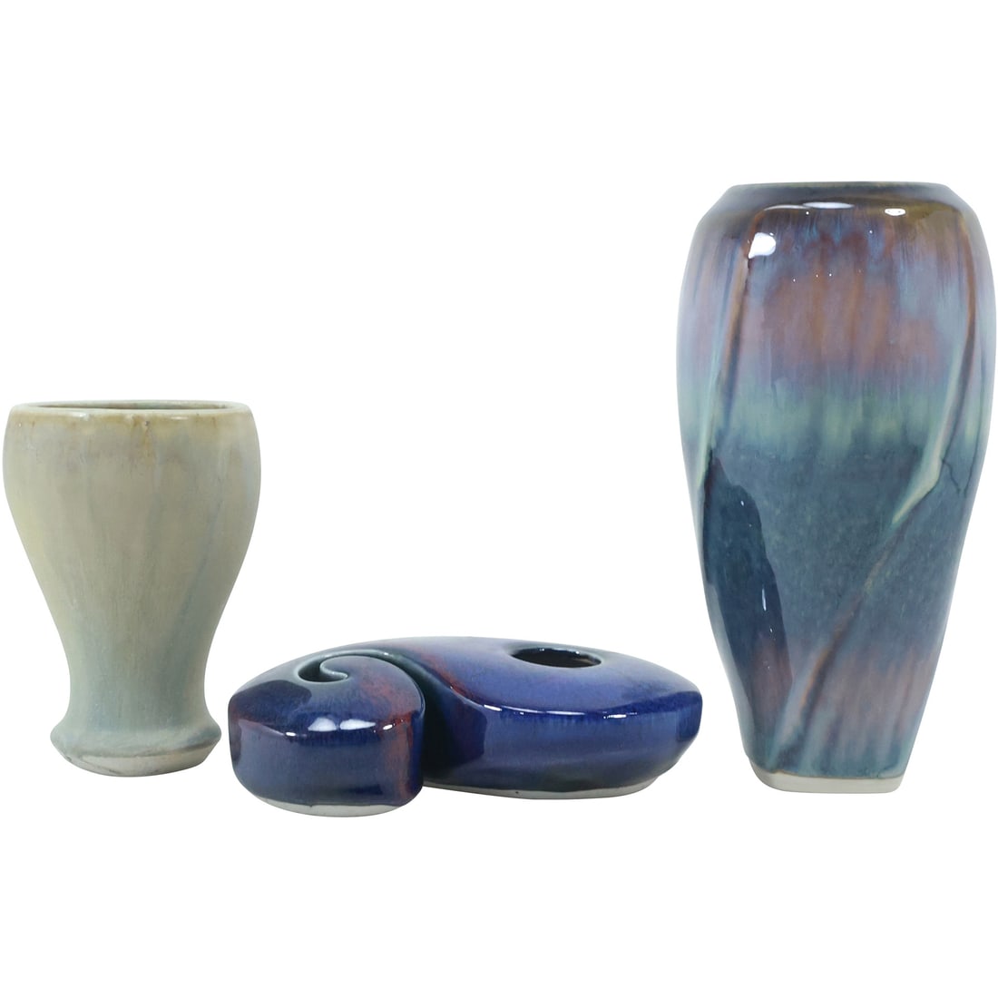 3 Assorted Mid-Century Modern Art Pottery Ceramic Vases in Various Sizes (1 of 20)