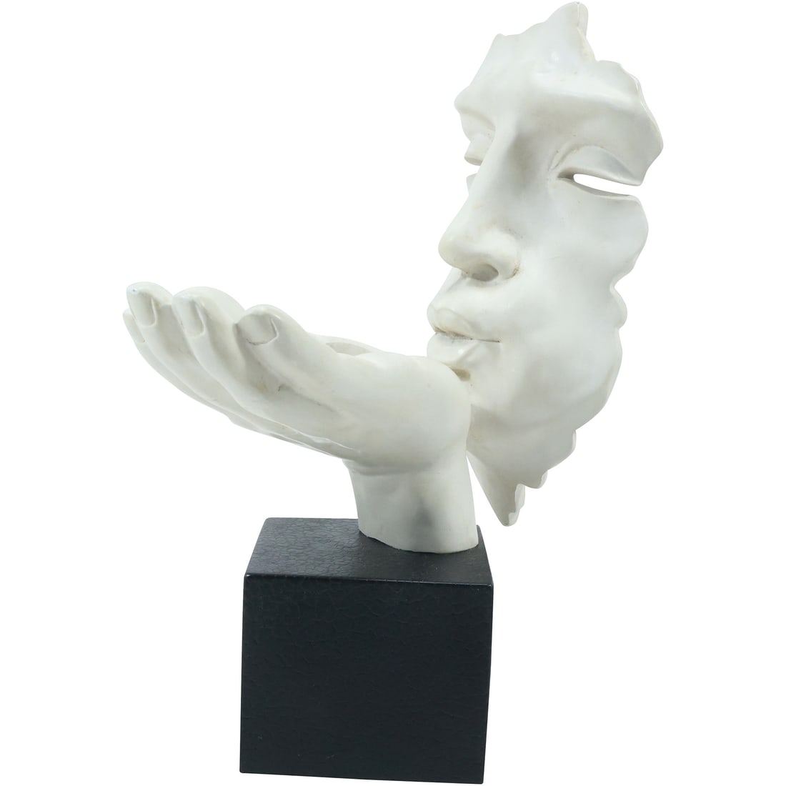 Vitruvian Collection `Blowing A Kiss` Sculpture Tealight Candle Holder Statue on Base (1 of 20)