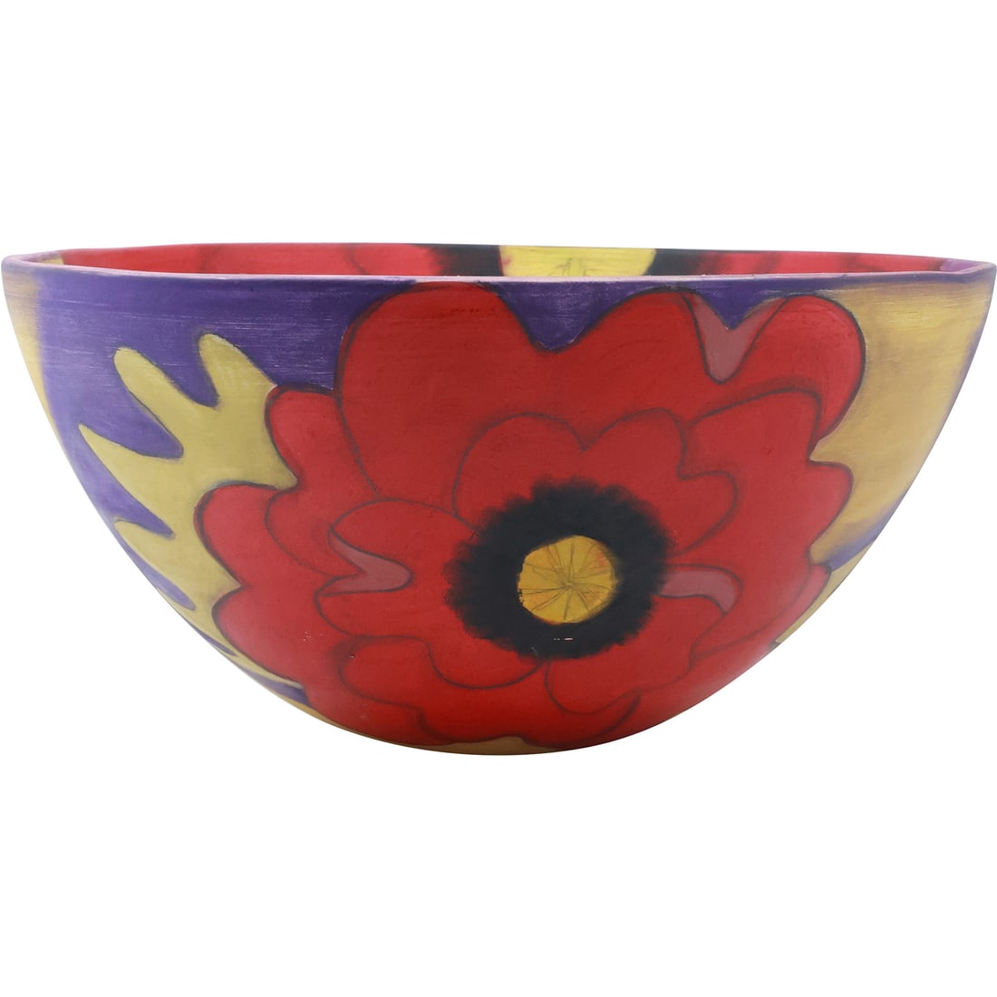 Bunnik Creations Hand Painted Centerpiece Glass Center Bowl 13.5 inches diameter (1 of 20)