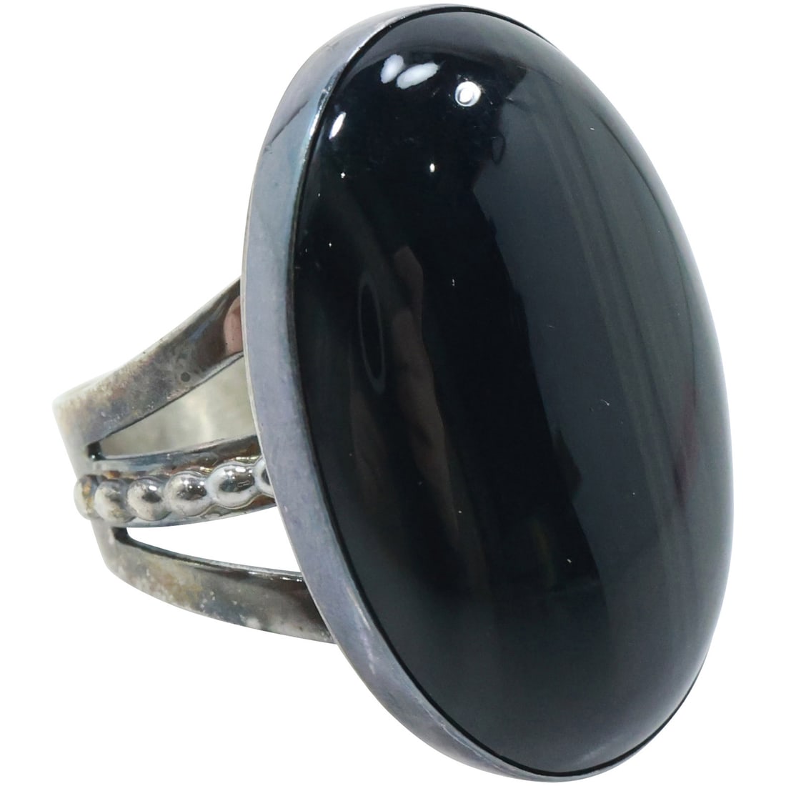 Quality Large Ring Size 12, DTR Desert Rose [Jay King] .925 Sterling Silver with Black Onyx (1 of 20)