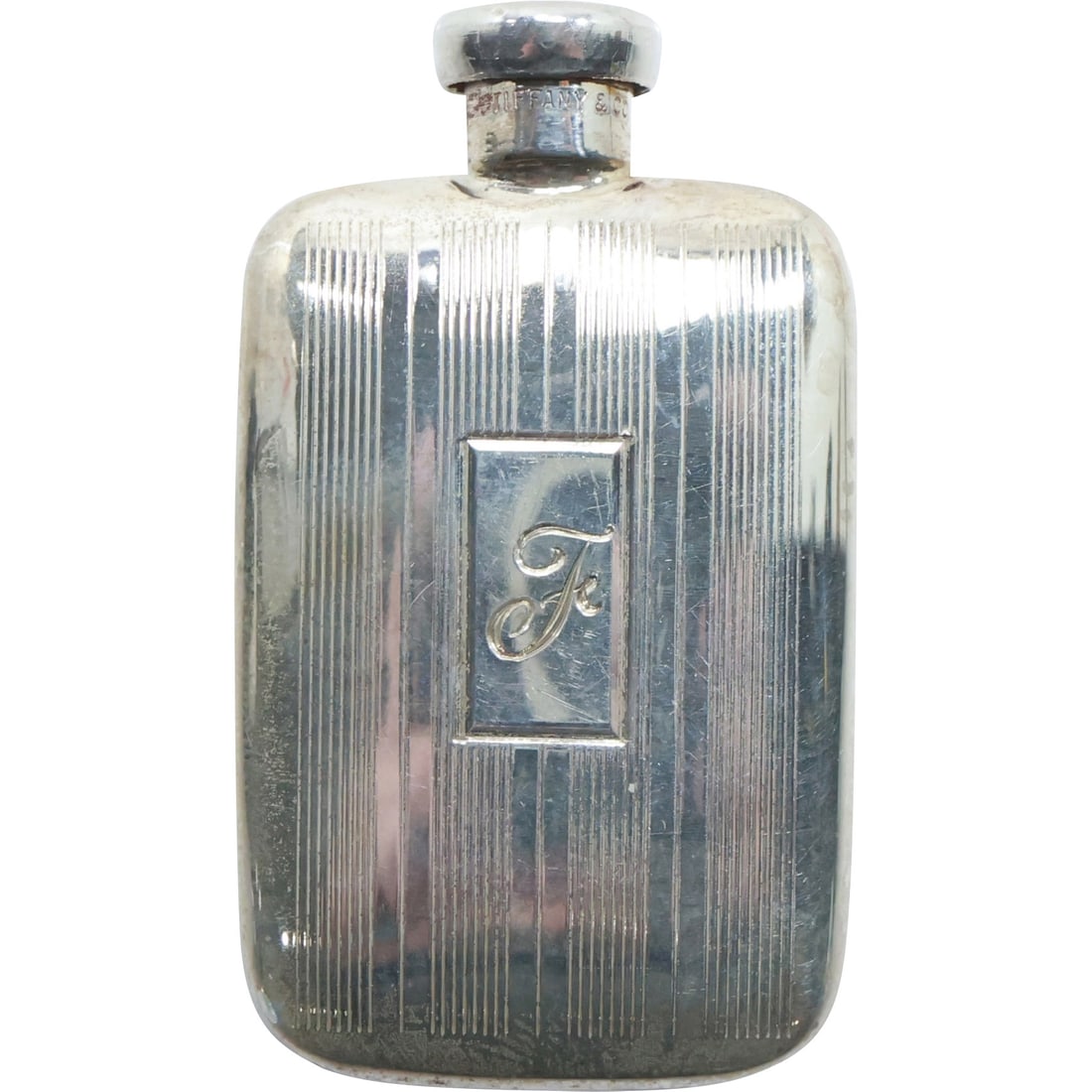 Sterling Silver Perfume Bottle circa 1910-1920, 1 3/4 in. x 1 in. (1 of 18)