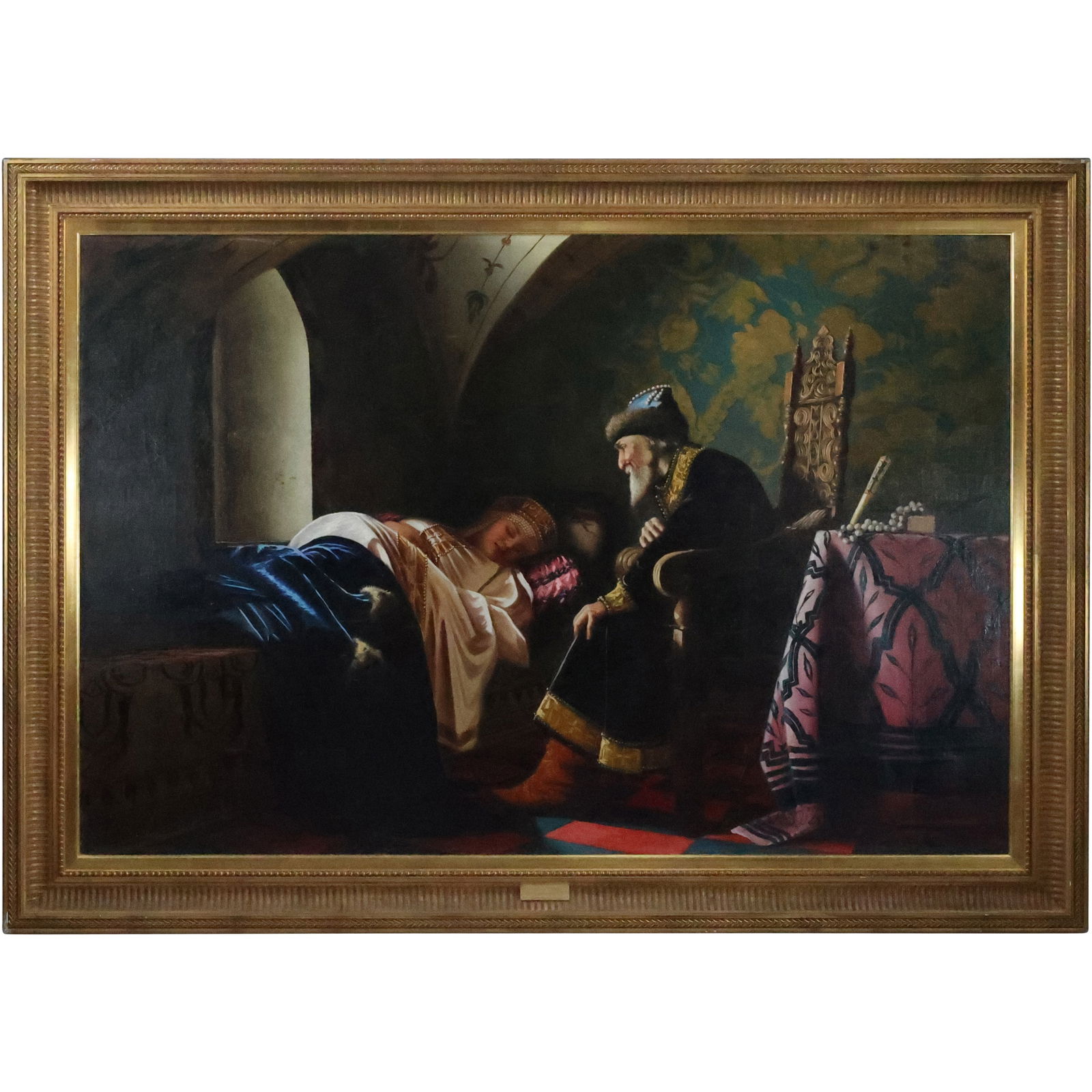 Grigori Semenovich Sedov (1836 - 1884 Russian] Painting Ivan The Terrible Admiring His 6th Wife (1 of 20)