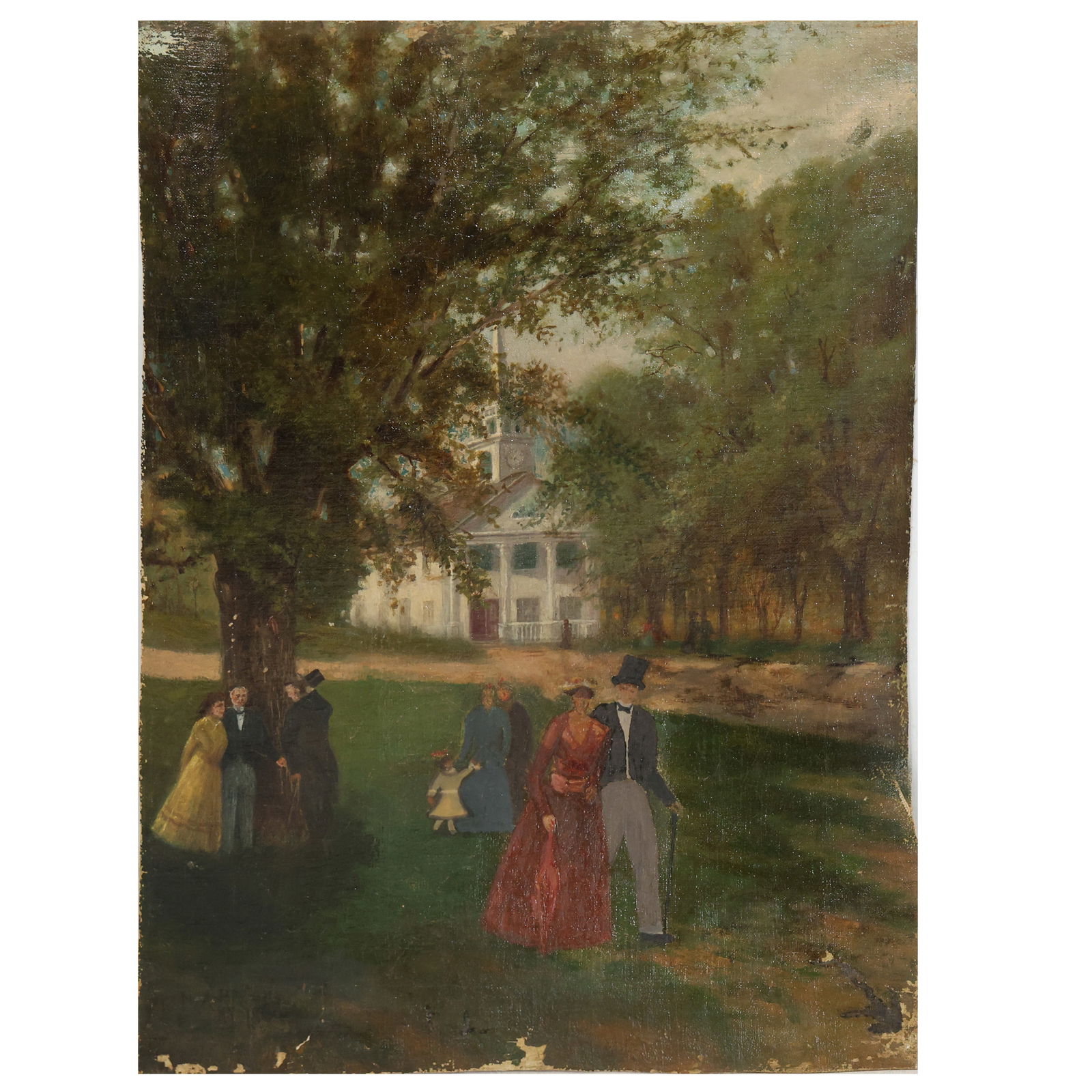Nicholas Alden Brooks NY 1888 Painting On canvas (1 of 20)