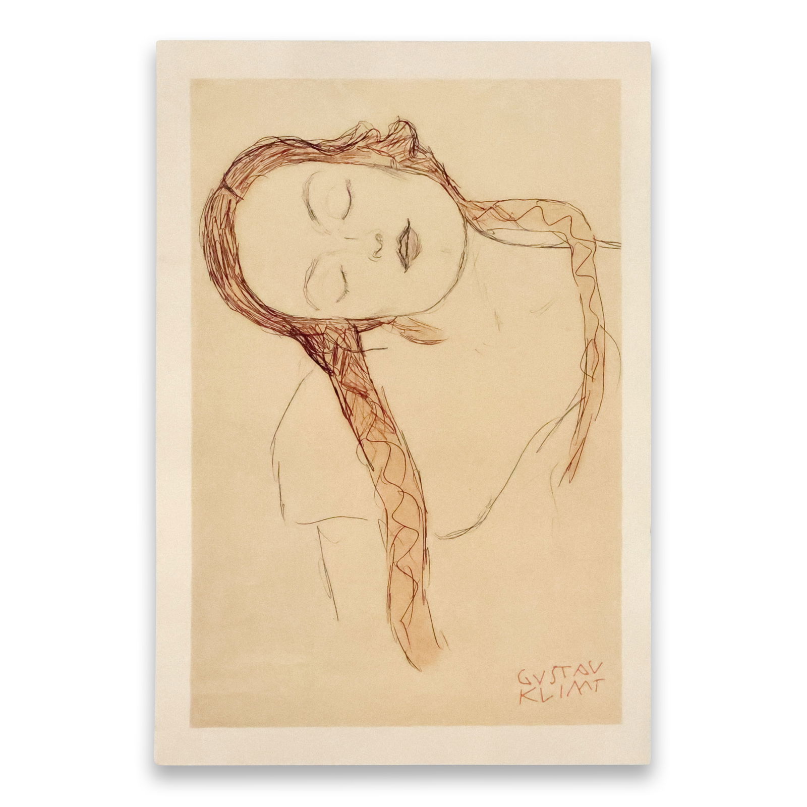 Gustav Klimt "Figur einer jungen Frau" (Figure of a Young Woman) (1 of 20)