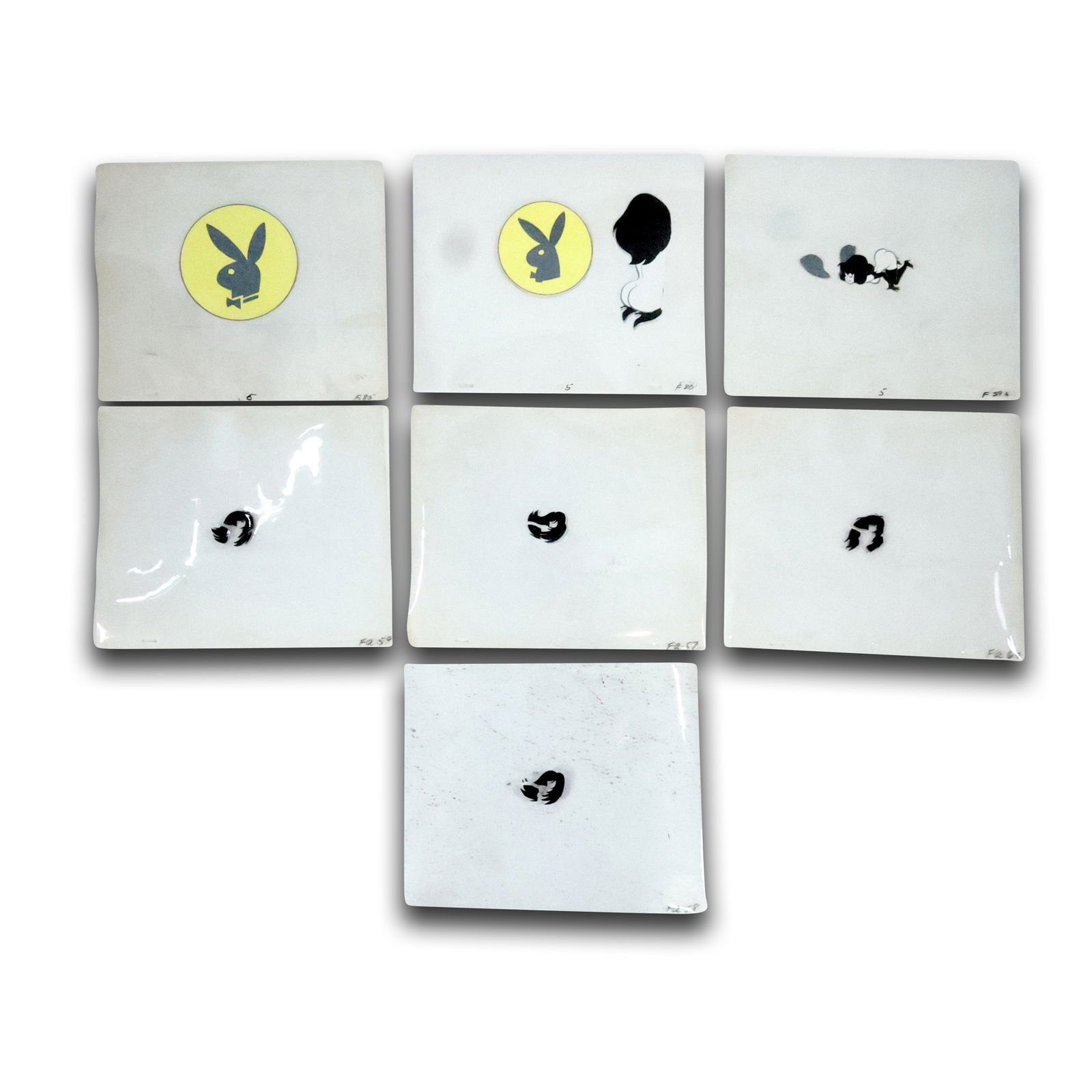 Set of 7 Original Playboy Animation Cels (1 of 20)
