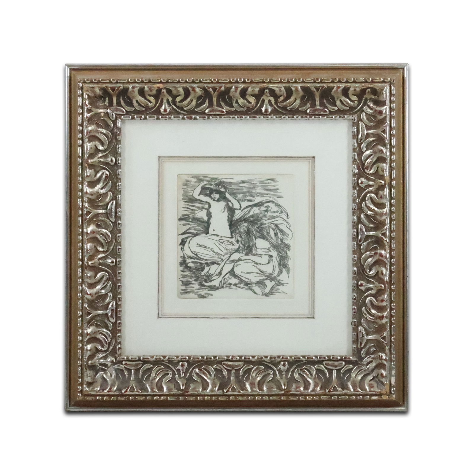 Pierre-Auguste Renoir (1841-1919), Le Deux Baigneuses (The Two Bathers) Engraving, Framed (1 of 19)