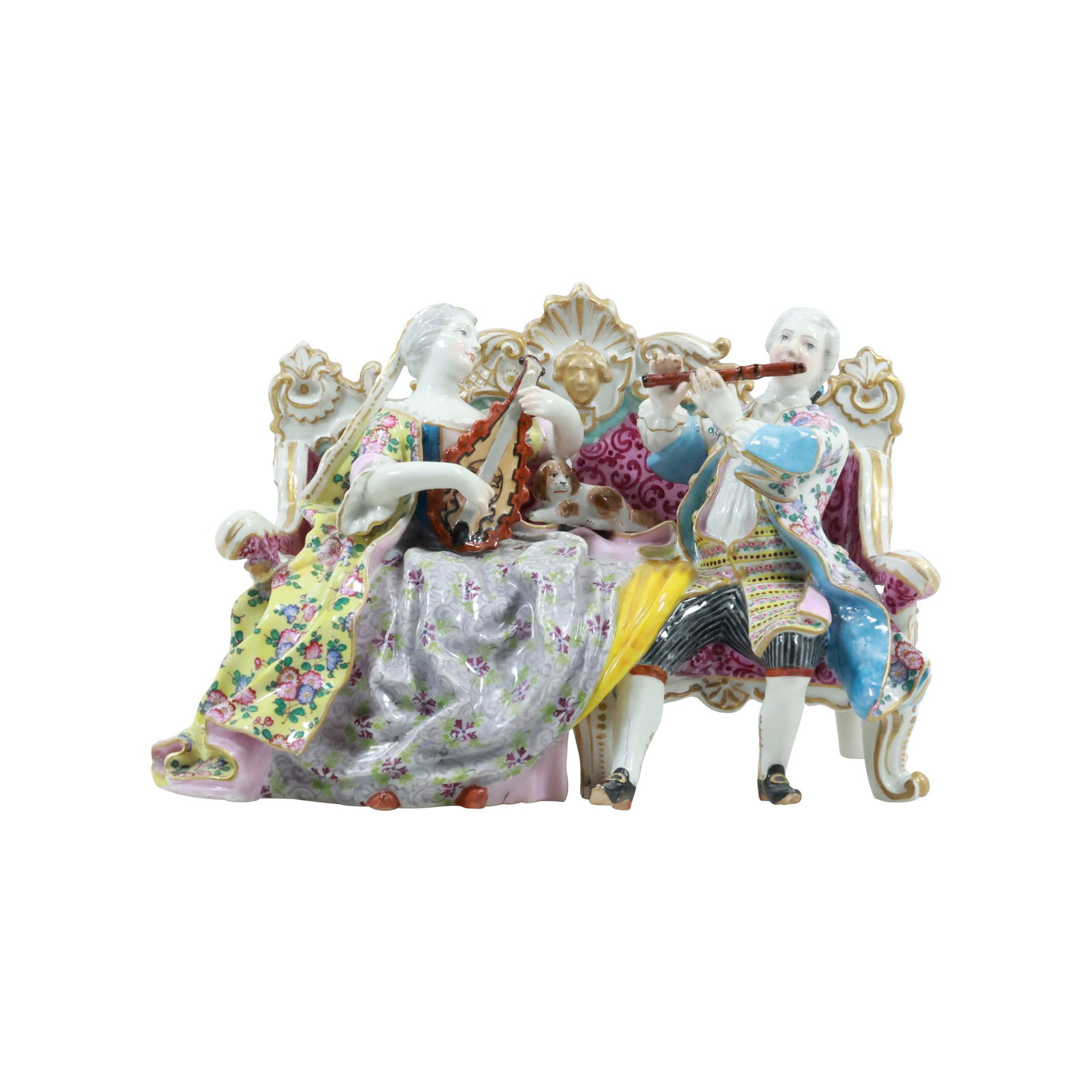 Meissen Porcelain Figural Musical Group, modeled by Johann Joachim Kändler circa 1745, Germany (1 of 20)