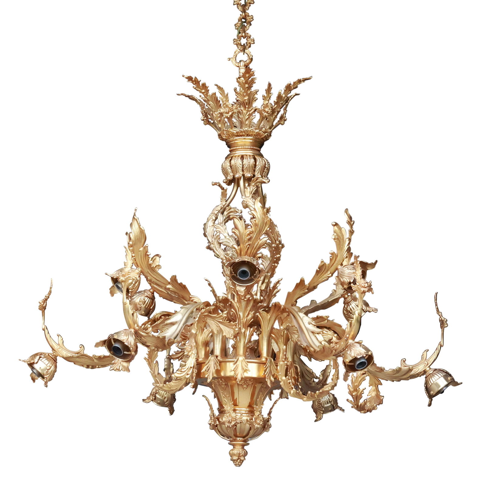 FBAI Made in Italy 12-Arm Rococo Style Chandelier (1 of 15)