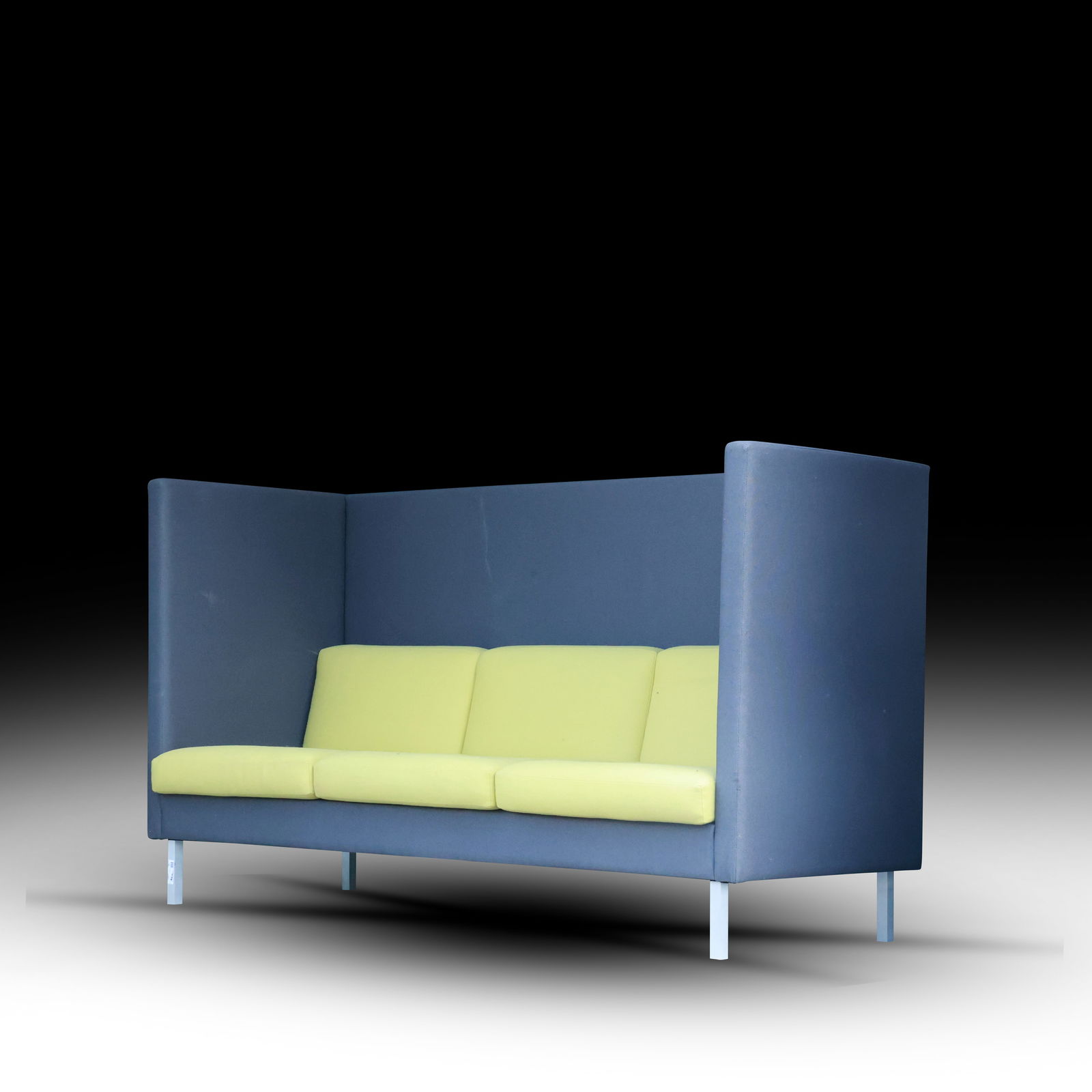 Nienkamper Tuxedo High Back Sofa – Grey and Citrus Green - Award winning sofa (1 of 12)