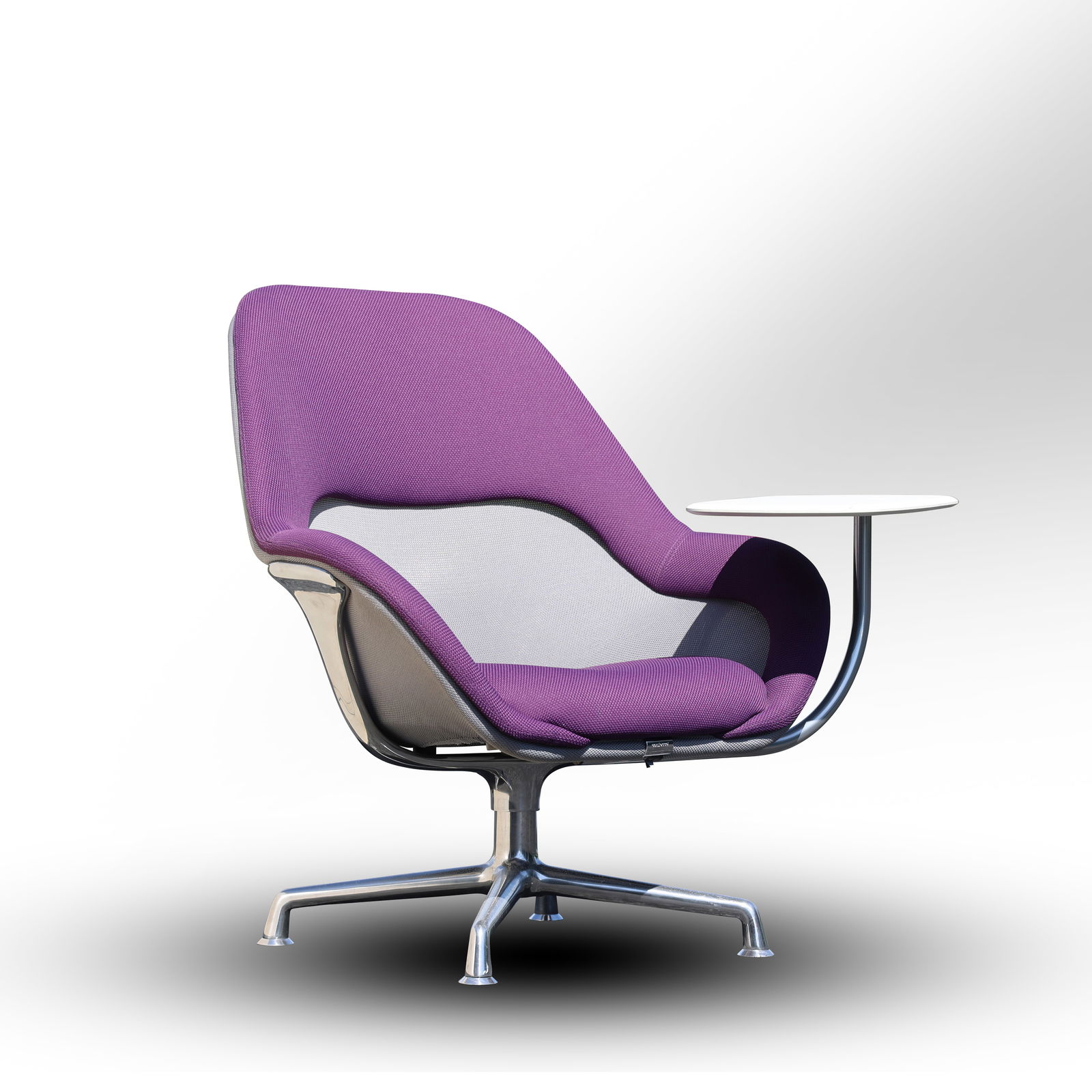 2x Steel Case Mid-Century Modern, Coaleese sw_1 chair (2. in Magenta) Lowback w/ Desk model (1 of 15)