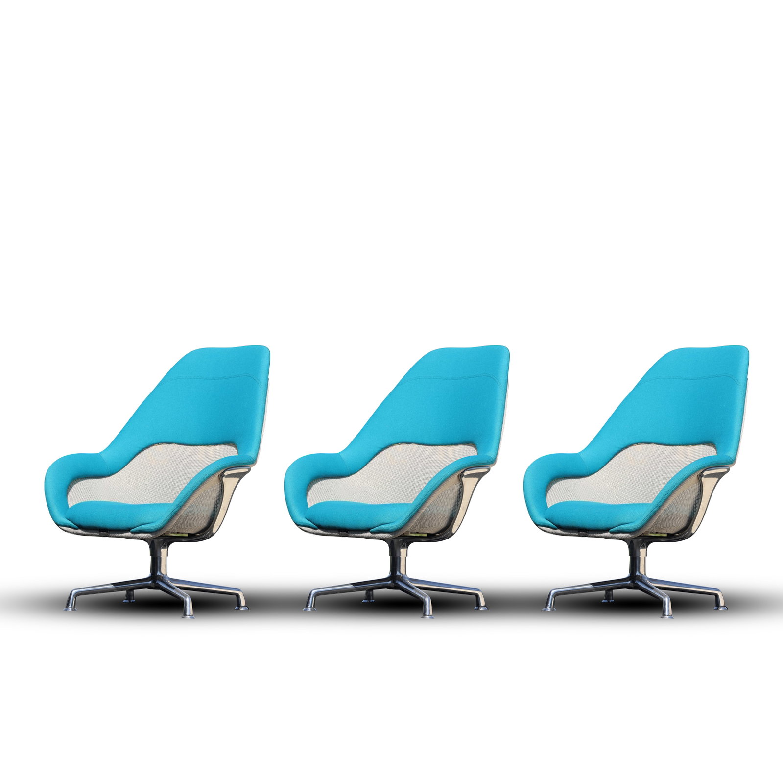 [3] Steel Case , Coaleese sw_1 chair (3x in blue) Highback Model Swivel Lounge Chairs: [3] Steel Case , Coaleese sw_1 chair (3x in blue) Highback Model Swivel Lounge Chairs. size: 40.5 x 33 x 24