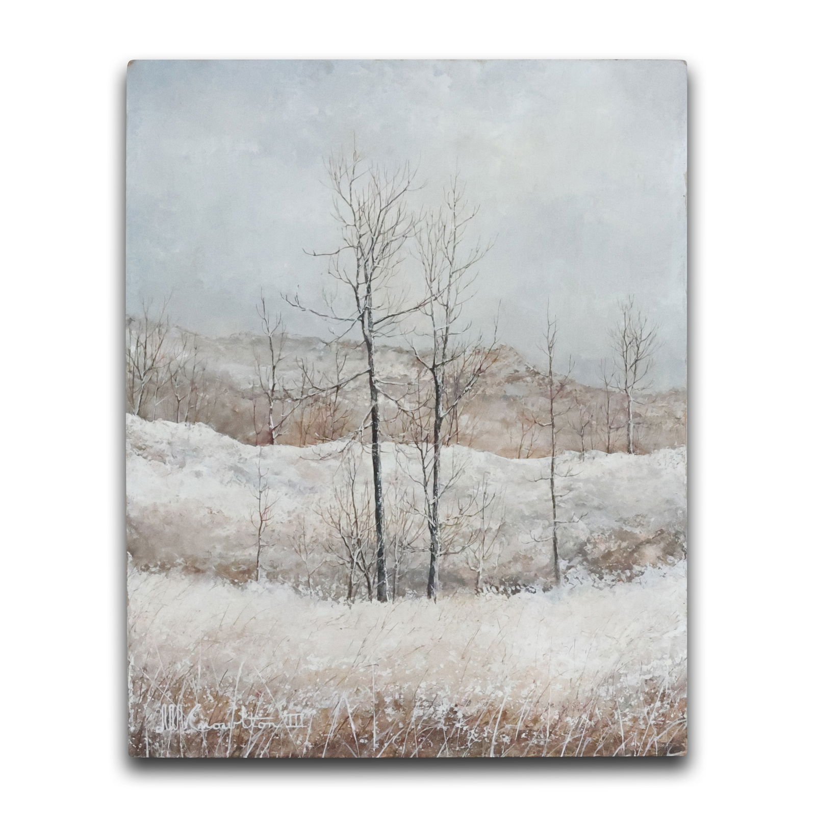 Winter Landscape by David Knowlton III Painting On board Fine Art (1 of 12)