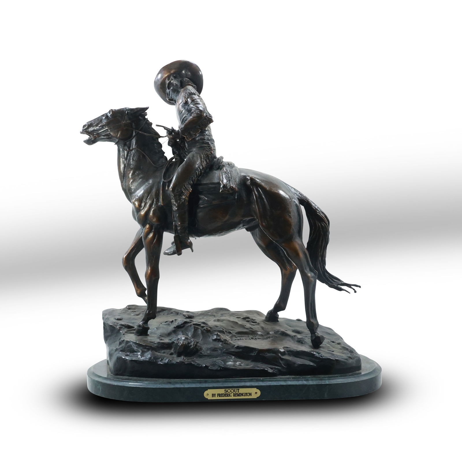 Frederic Remington Inspired Bronze Sculpture "Scout" by FR Bronze (1 of 18)