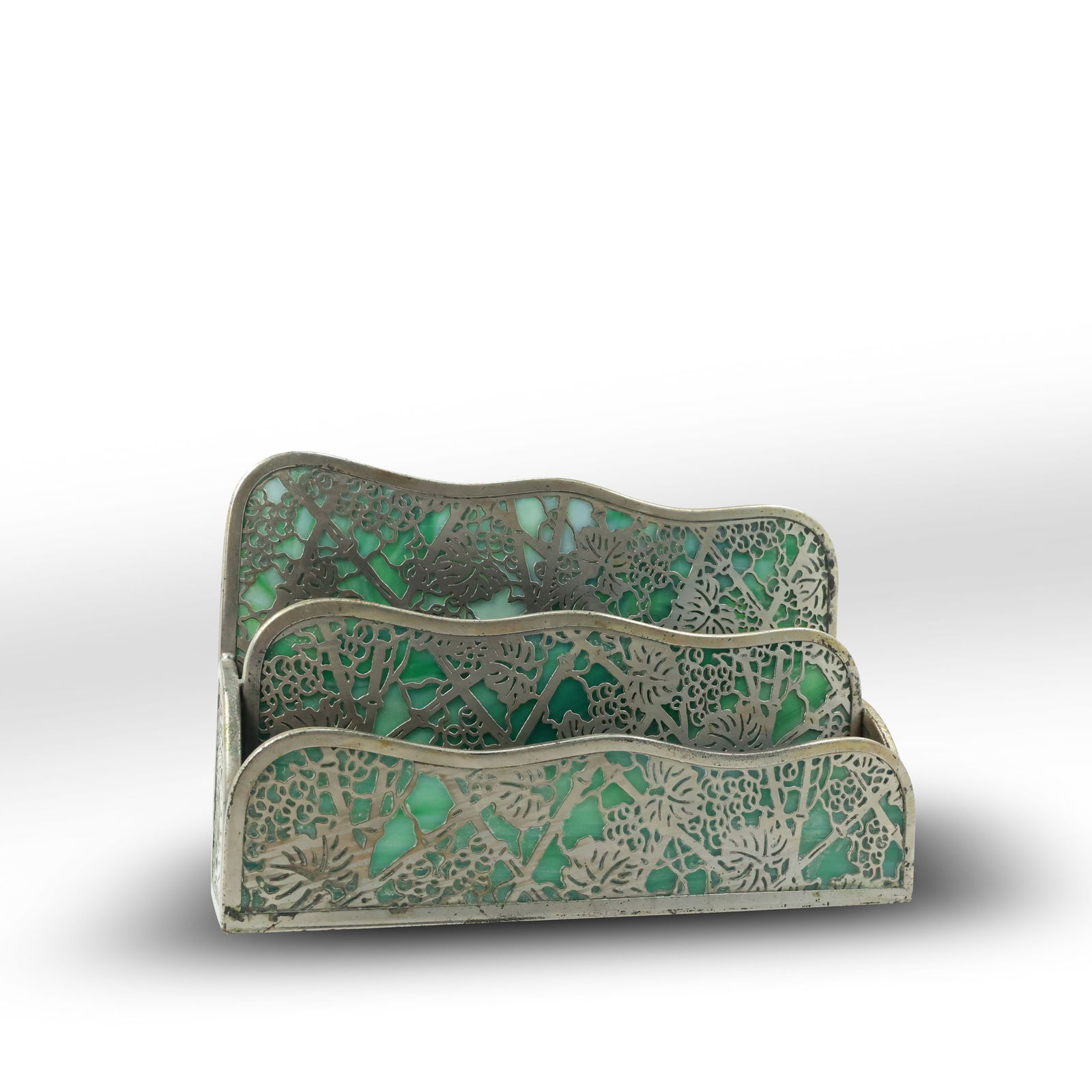 Tiffany Studios Grape Vine Letter Holder #1008 (1 of 12)