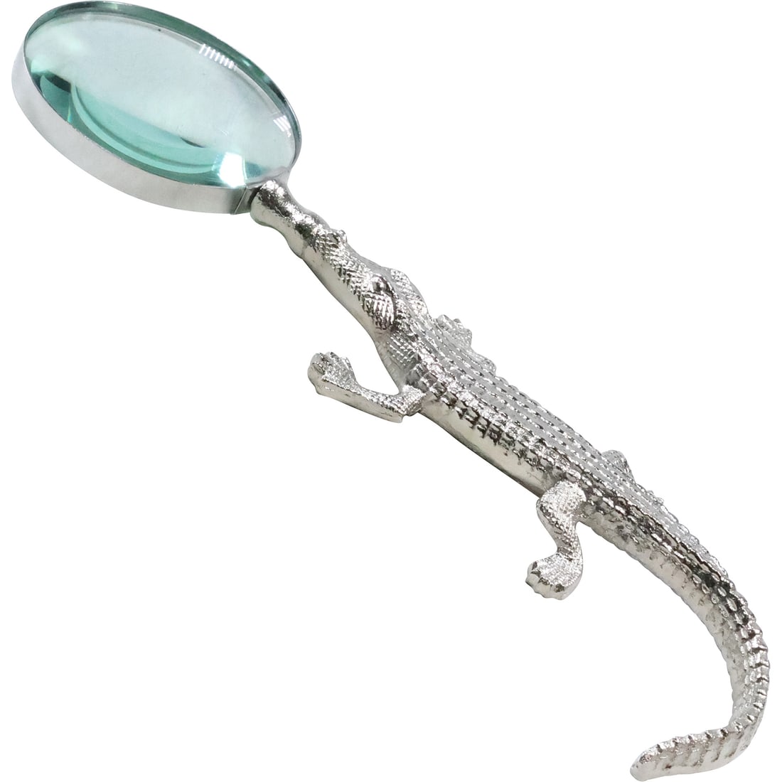 Unique Cast Metal Large Alligator Magnify Glass 13 3/4 in. length x 4 in. wide (1 of 20)