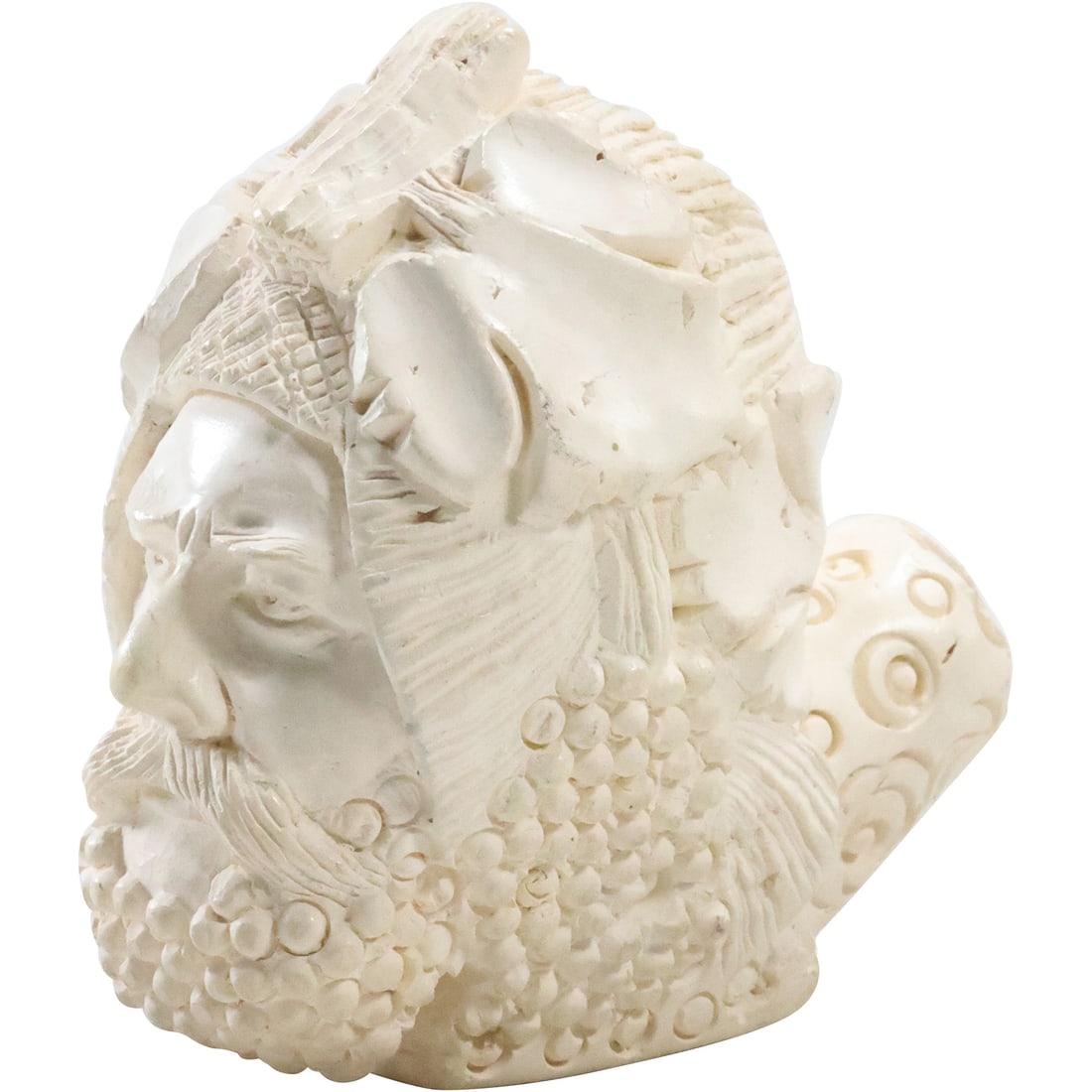 Large Meerschaum Pipe Greek God Figure 4 in. x 3 3/4 in. (1 of 16)