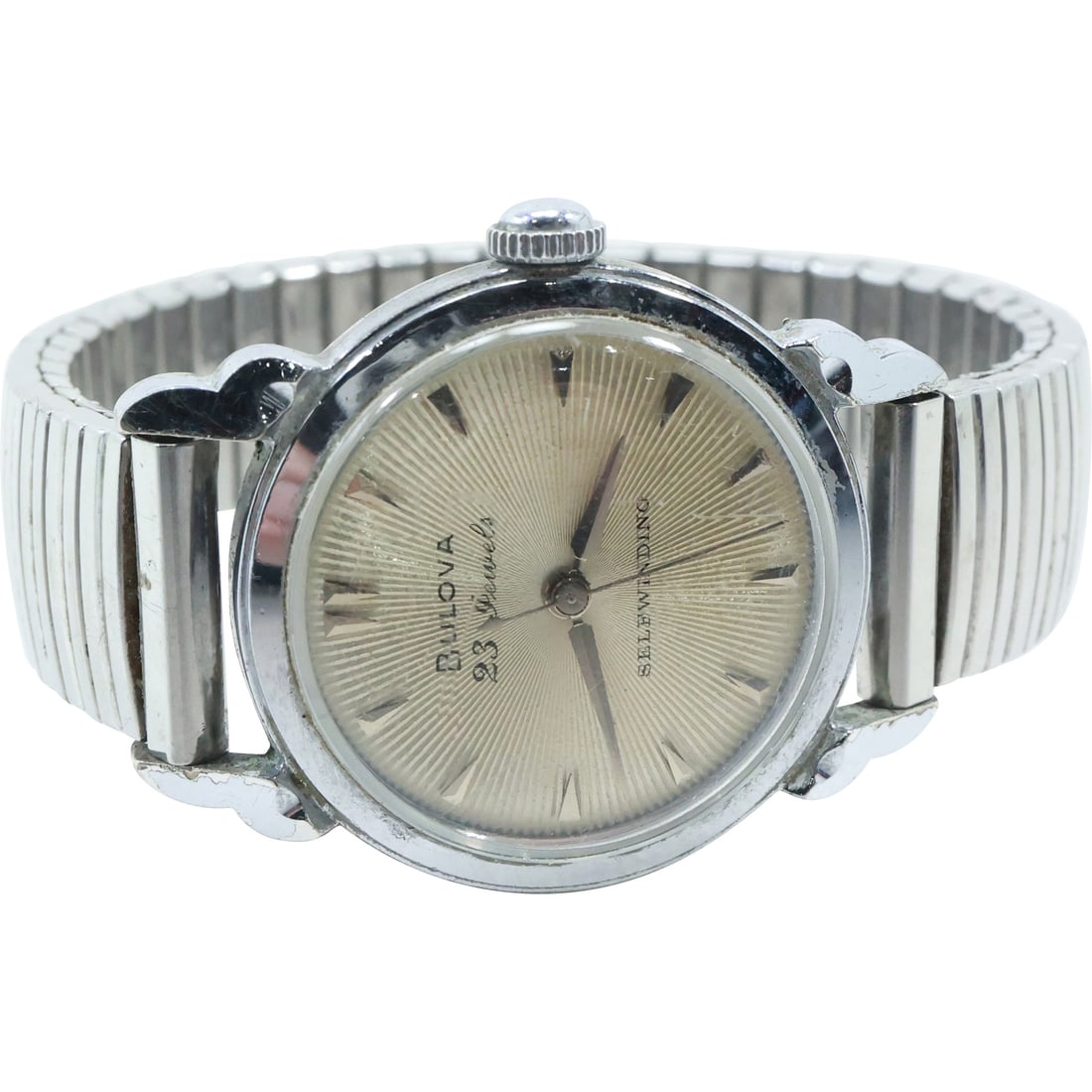 Vintage Bulova 1956 23h Sunburst Dial, Self Winding Wristwatch (1 of 20)