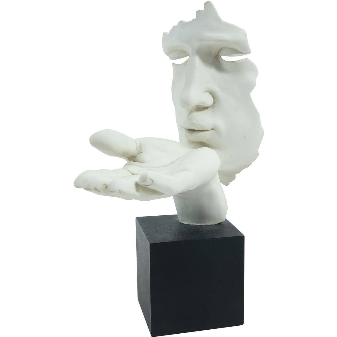 Vitruvian Collection "Blowing A Kiss" Sculpture 11 in. height x 8 in. wide, hard composition: Vitruvian Collection "Blowing A Kiss" Sculpture size: 11x8