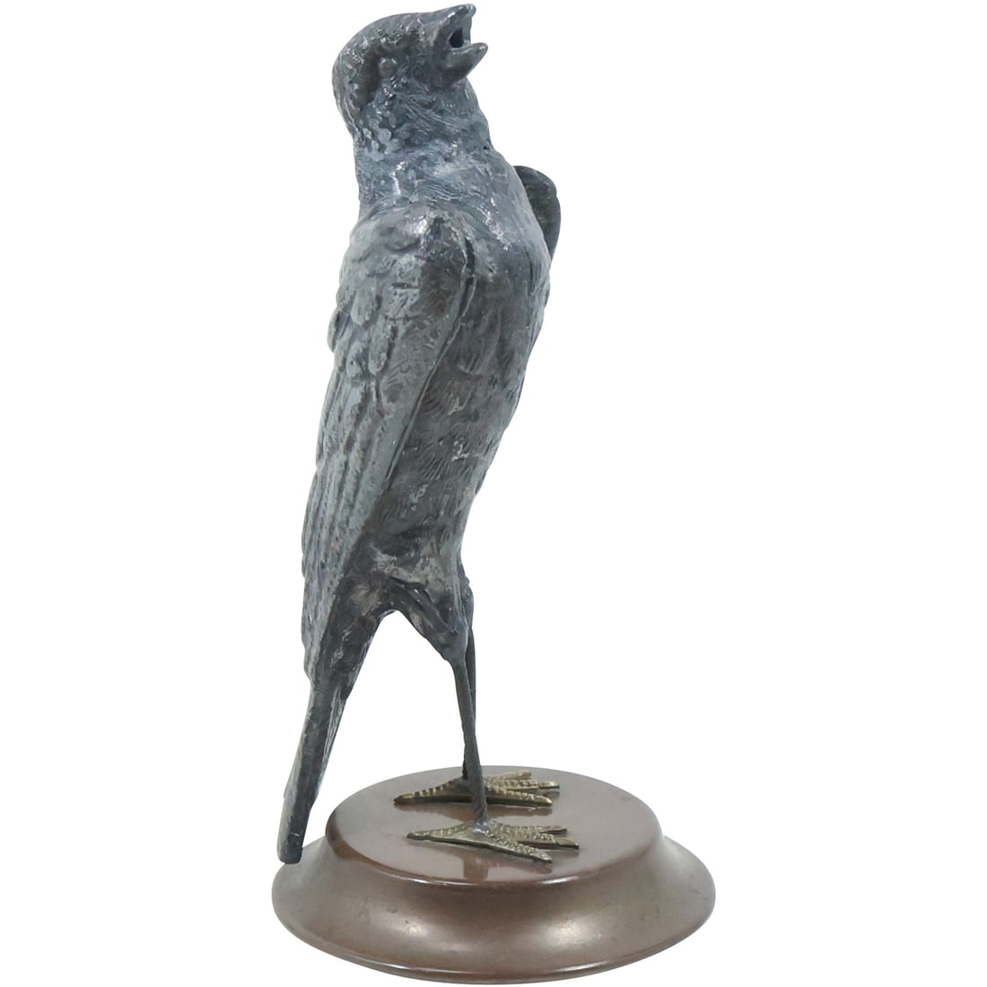 Vintage Petites Choses 5.25 inch Singing Bird Sculpture Pewter and Brass (1 of 20)