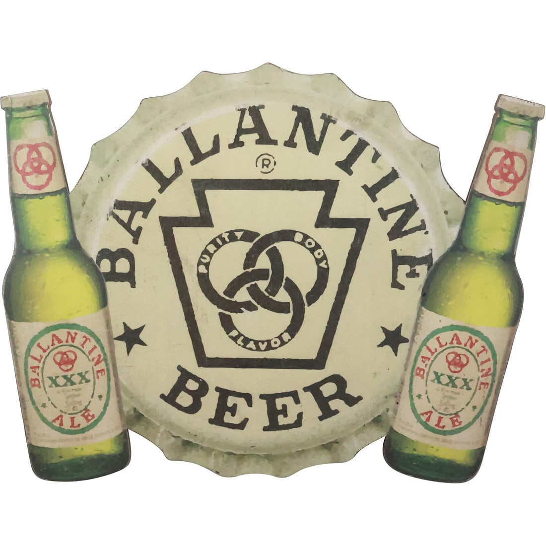 Printed Wooden BALLANTINE BEER Advertising Sign 23.25 inches x 30 inches (1 of 20)