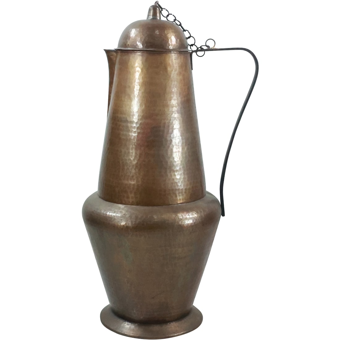 Italian Arts and Crafts Hand Hammered Copper Large Tankard 28 inches height x 12.5 in. wide (1 of 20)