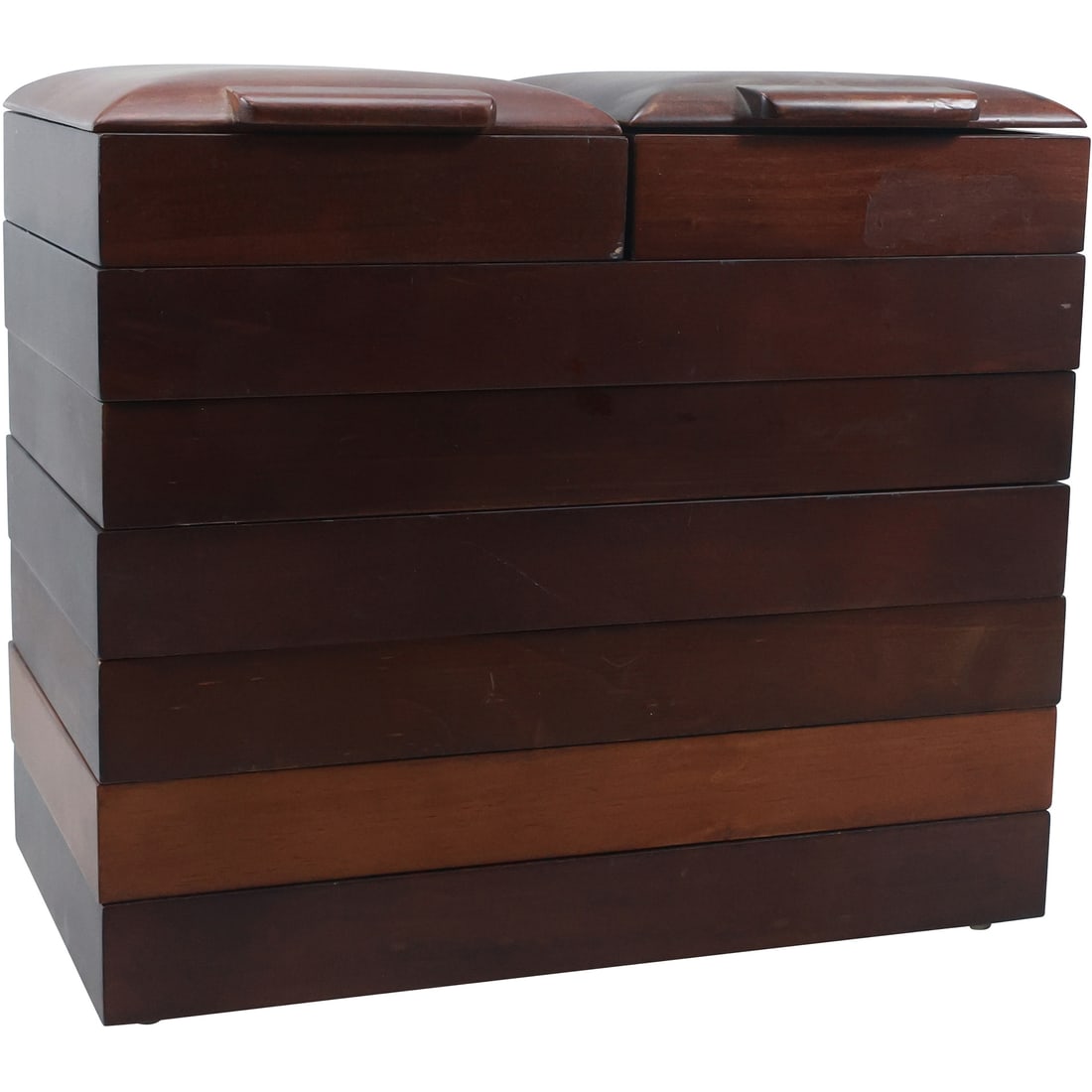 Unique Stackable Divided Compartment Trays Box / Jewelry Box 11.5 in. x 13 in. x 7.25 in. (1 of 19)