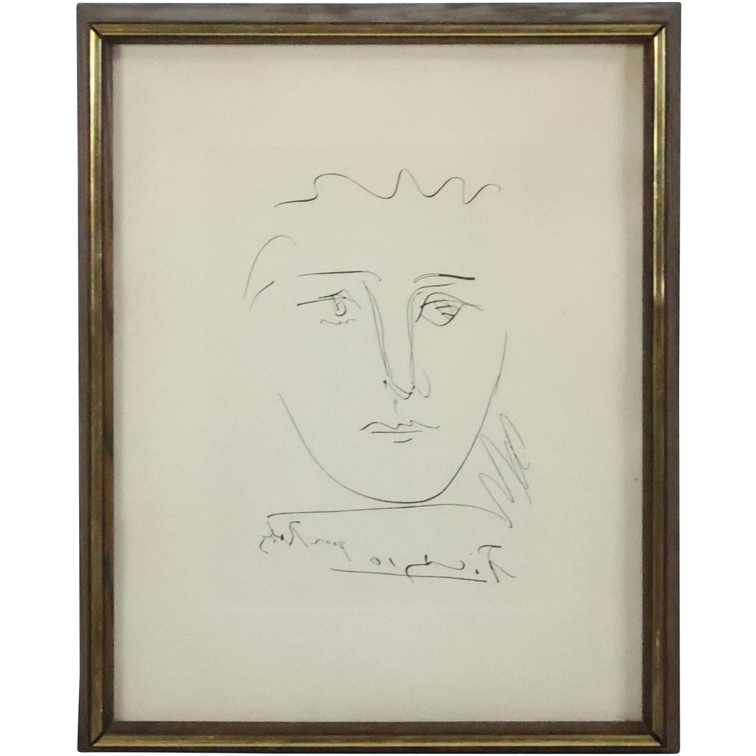 Pablo Picasso "Pour Roby" Original Etching with COA on Verso, Original Framing (1 of 16)