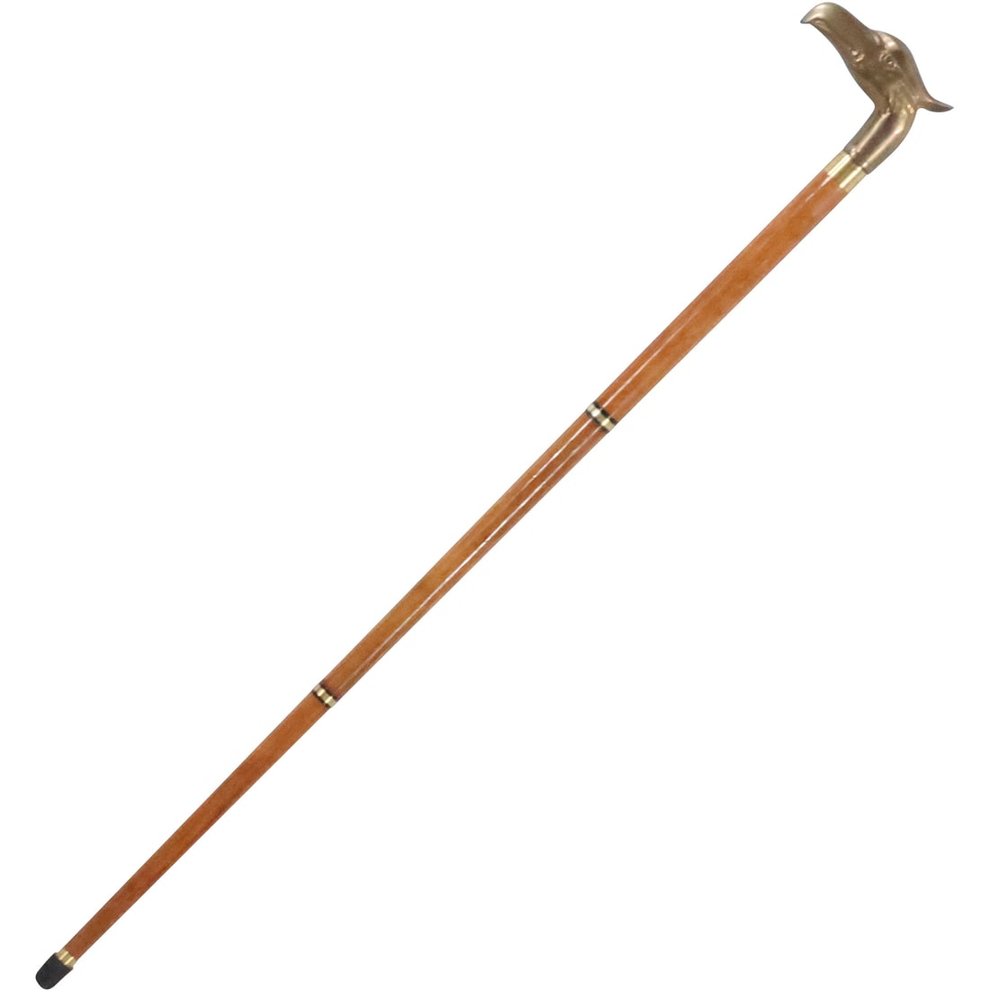 Novelty Brass Eagle Head Handle Walking Cane 35.5 inches length (1 of 18)