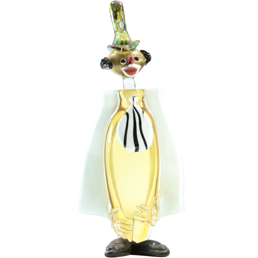 Quality Colorful Murano Art Glass Clown Figure Bottle Decanter 14 inches height x 6 in. x 3.5 in. (1 of 20)