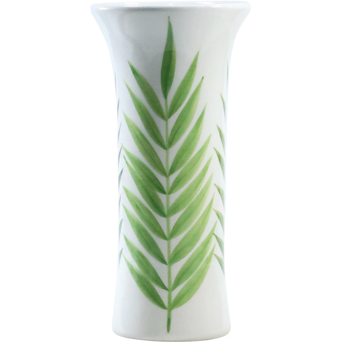 TIFFANY & CO. Italian Ceramic Vase Fern Leaf Decorated 9.75 in. height x 4.75 in. wide (1 of 19)