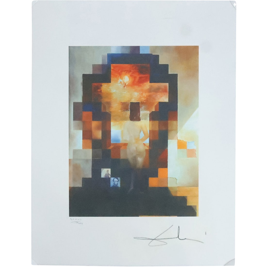 Salvador Dali, Printed Lithograph "Lincoln in Dalivision", Signed and Numbered (1 of 19)