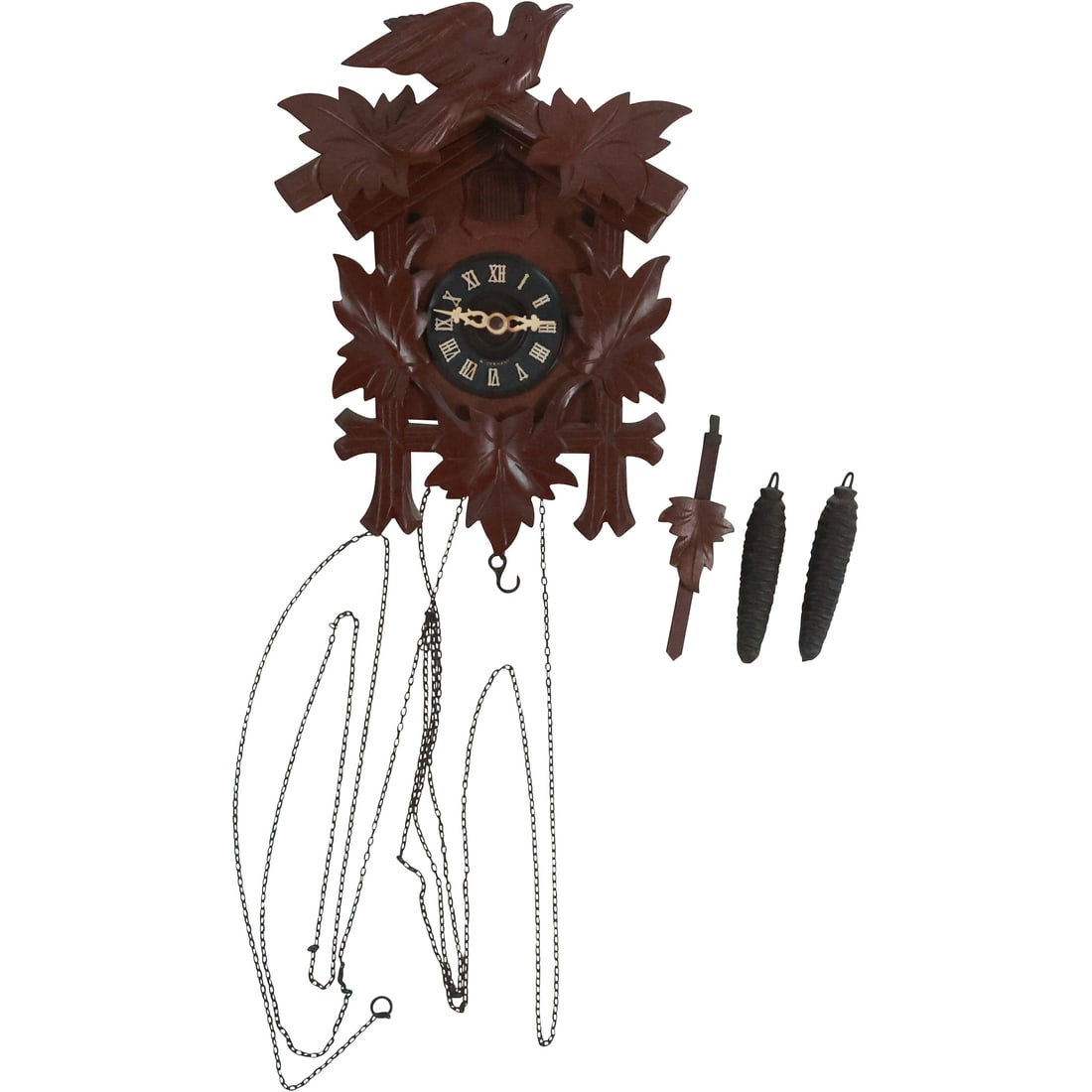 Black Forest Style Cuckoo Clock with Original Pendulum and 2 Weights (1 of 20)