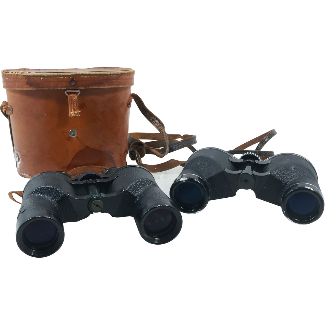 2 Vintage Binoculars in Leather Cases including Tasco 7 x 35mm (1 of 20)