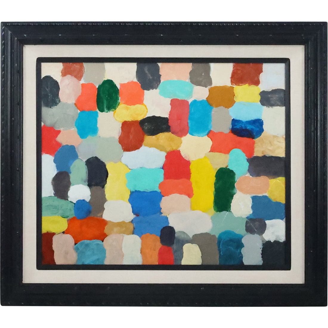 Steven Jennis, American, Oil Painting Colorful Abstract, Signed, Framed: Steven Jennis, American, Oil Painting Colorful Abstract, Signed, Framed. Well listed American Artist. Provenance: Acquired directly from the artist. size: 20 x 24, 27.5 x 31.5 outside frame. ASKart: S