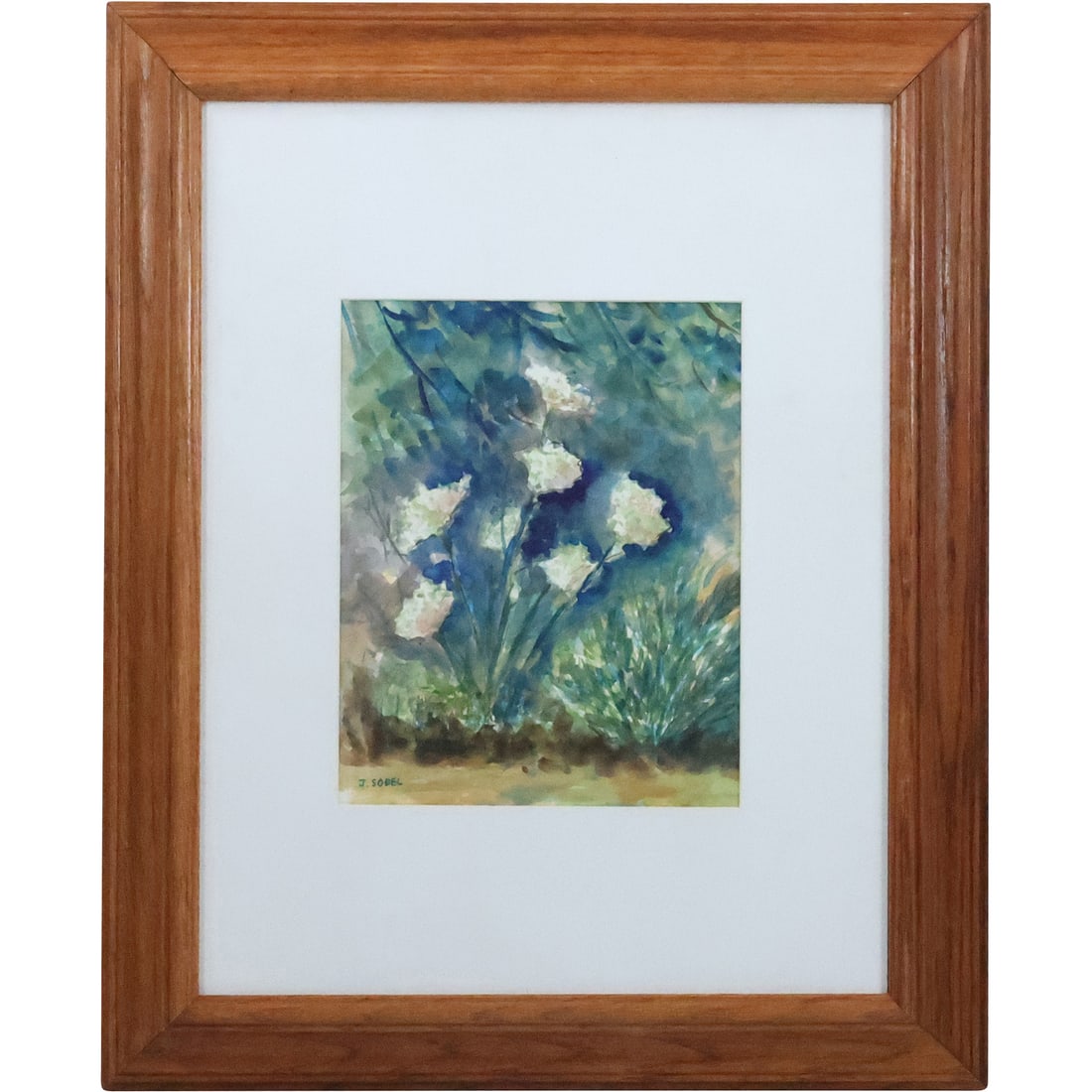 Jehudith [Judyta] Sobel, Polish, Watercolor Painting, "Garden with Queen's Lace" (1 of 20)