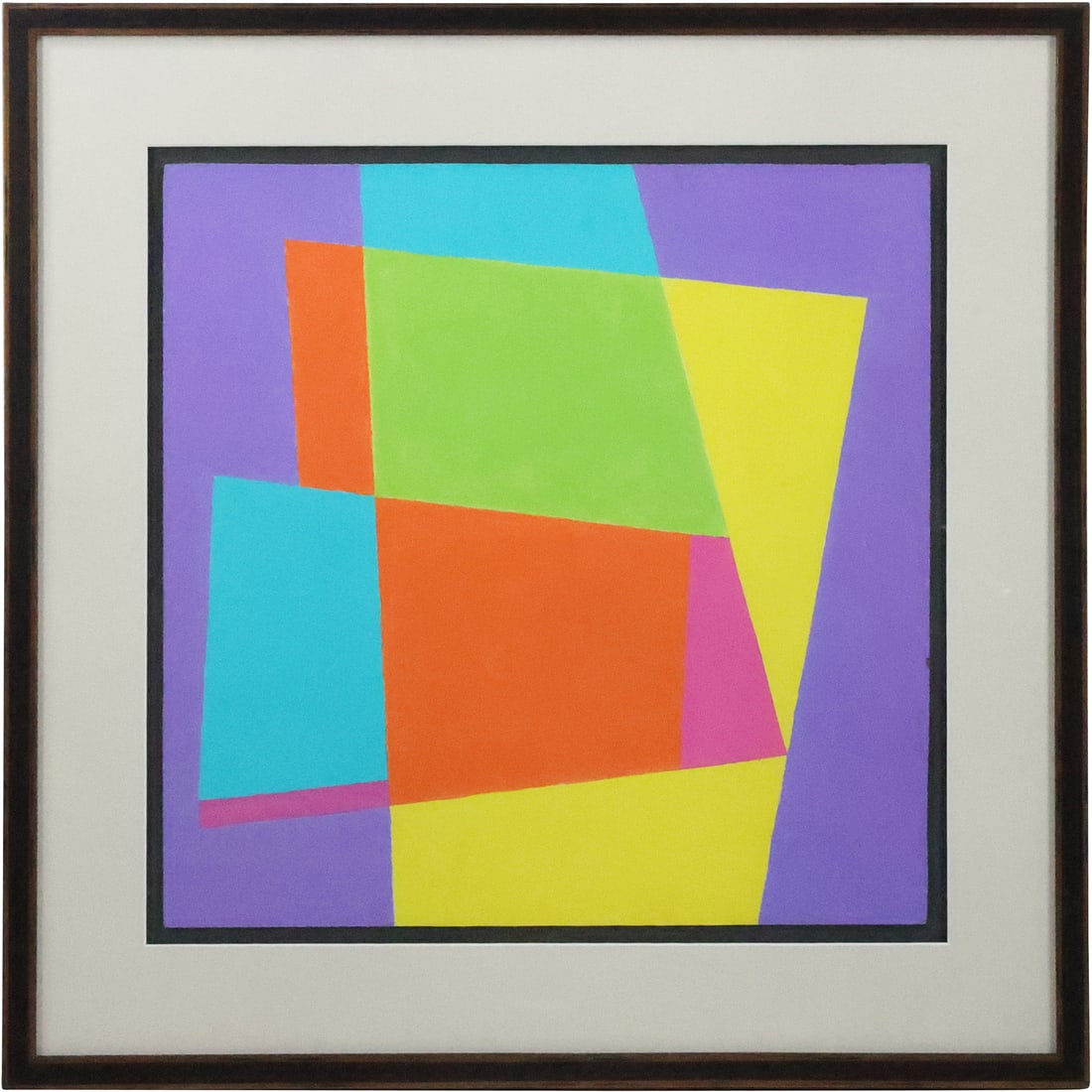 Henryk Stazewski, [1894-1988 Polish], Geometric Composition, Acrylic on fiberboard, Signed (1 of 20)