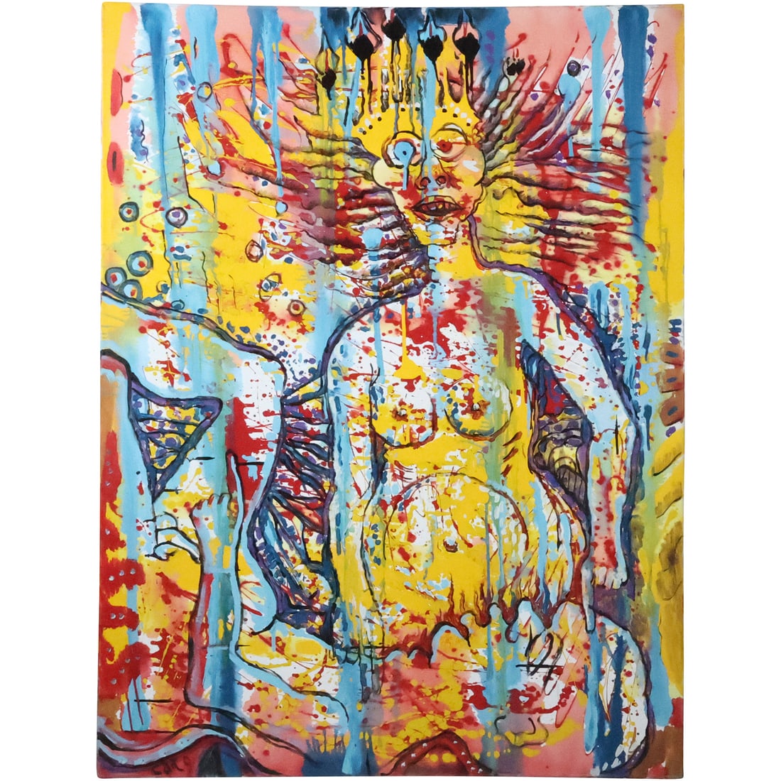 Bob Cato, American, Oil on Canvas Painting, Abstract Nude, Signed: Cato: Bob Cato, American, Oil on Canvas Painting, Abstract Nude, Signed: Cato. Well Listed American Artist. size: 48 x 36; ASKart: Bob Cato (1923 - 1999) was active/lived in Illinois, New York. Bob Cato is