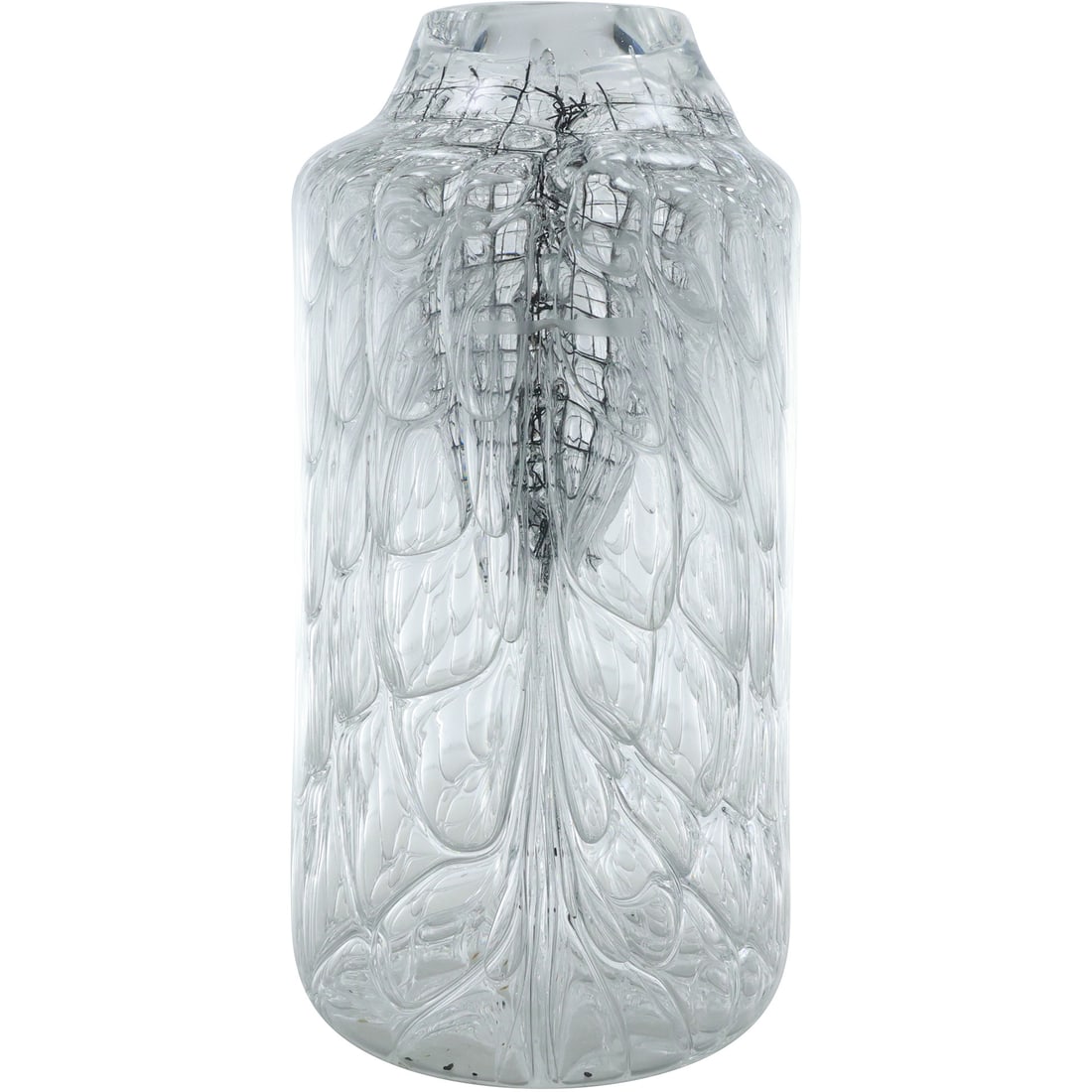 Jorg Zimmermann [attributed] Art Glass Sculptured Vase with All Over Textured Pattern 12 in. height (1 of 20)